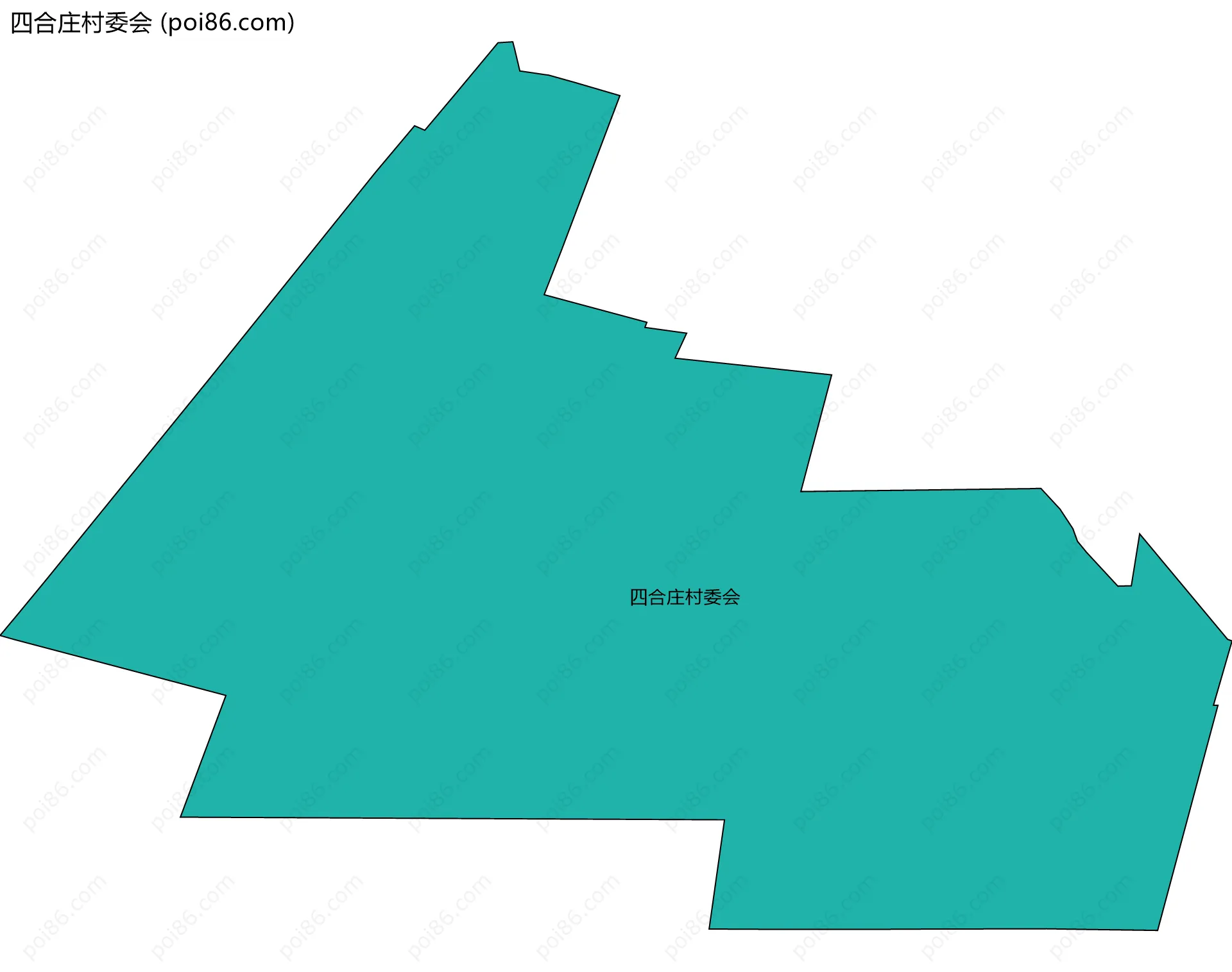 四合庄村委会边界地图