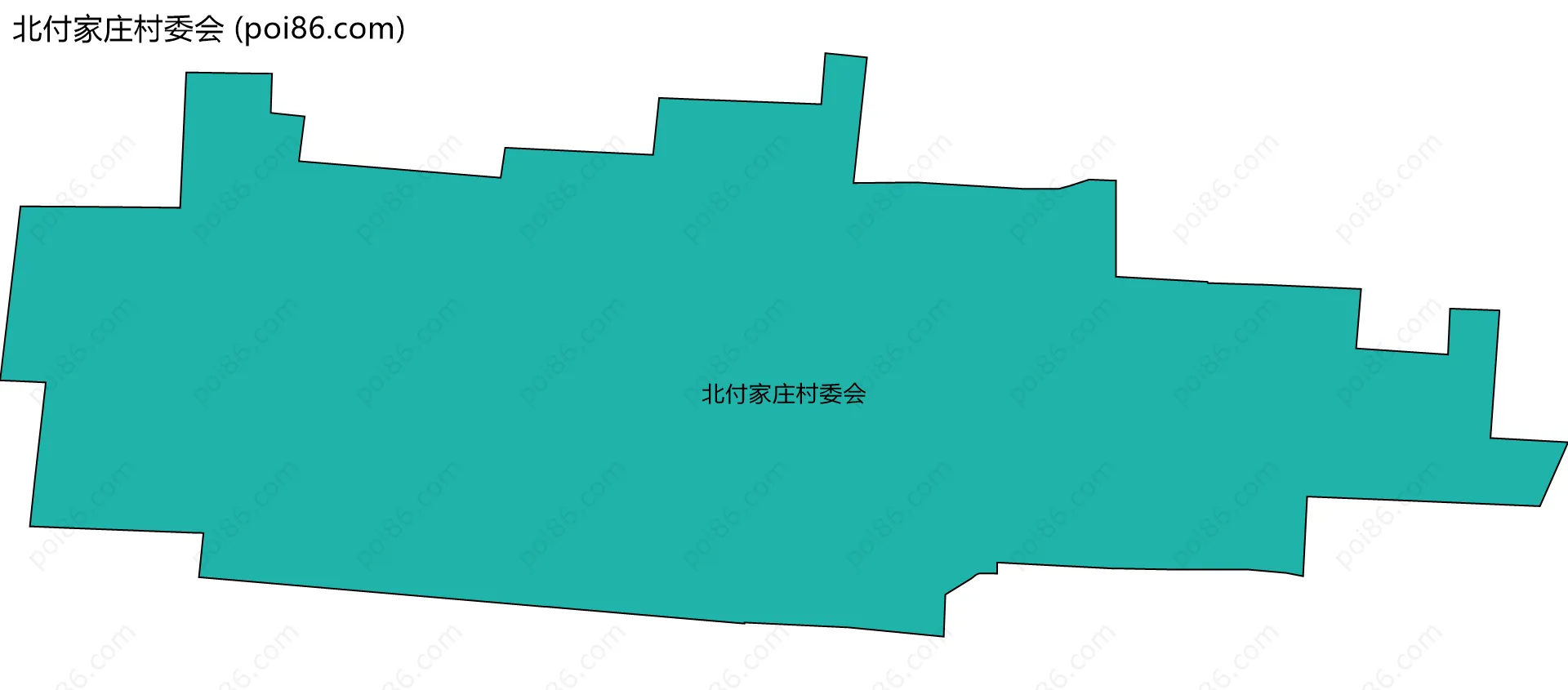 北付家庄村委会边界地图