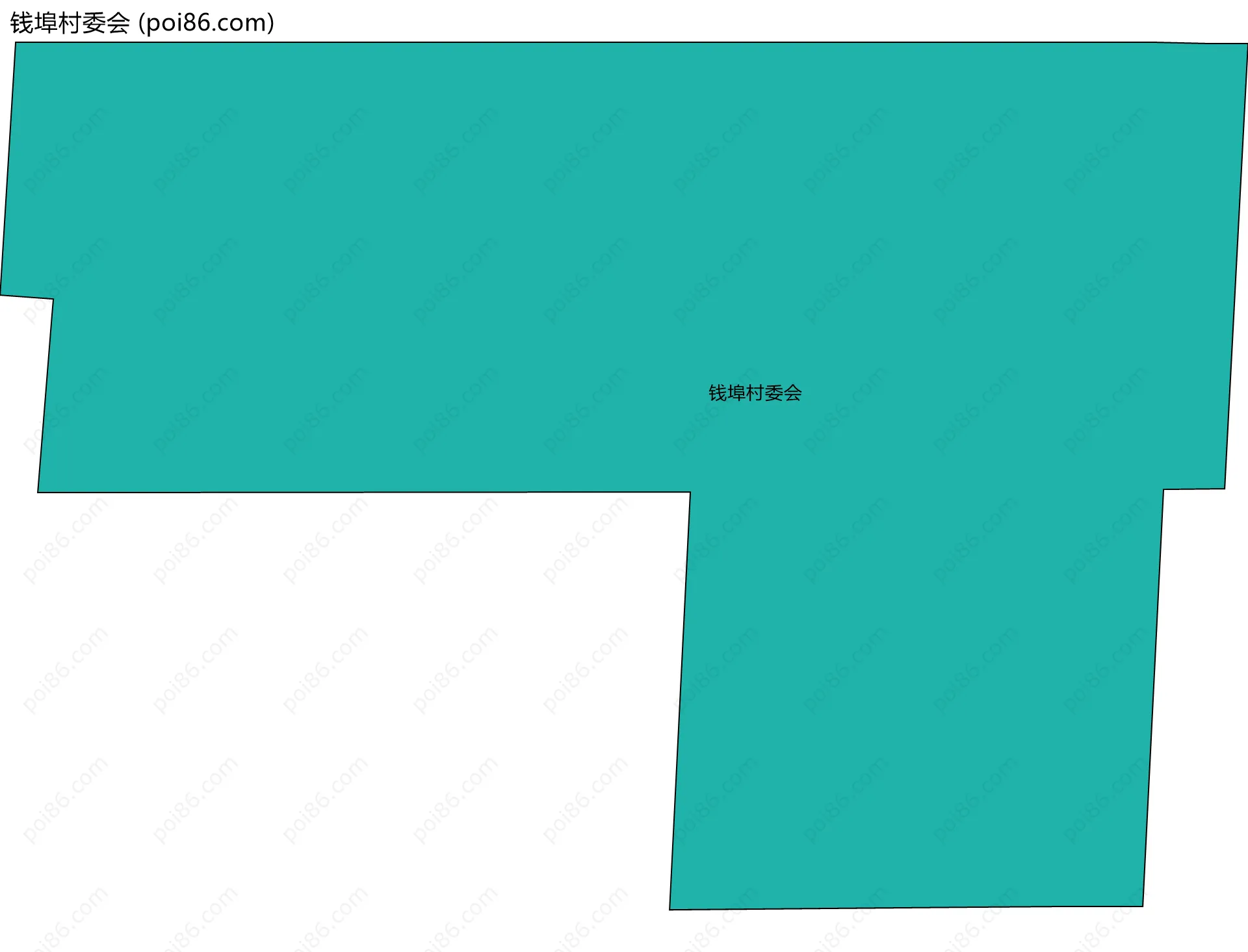 钱埠村委会边界地图