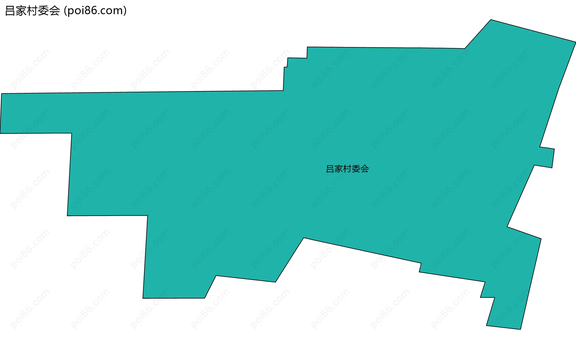 吕家村委会边界地图