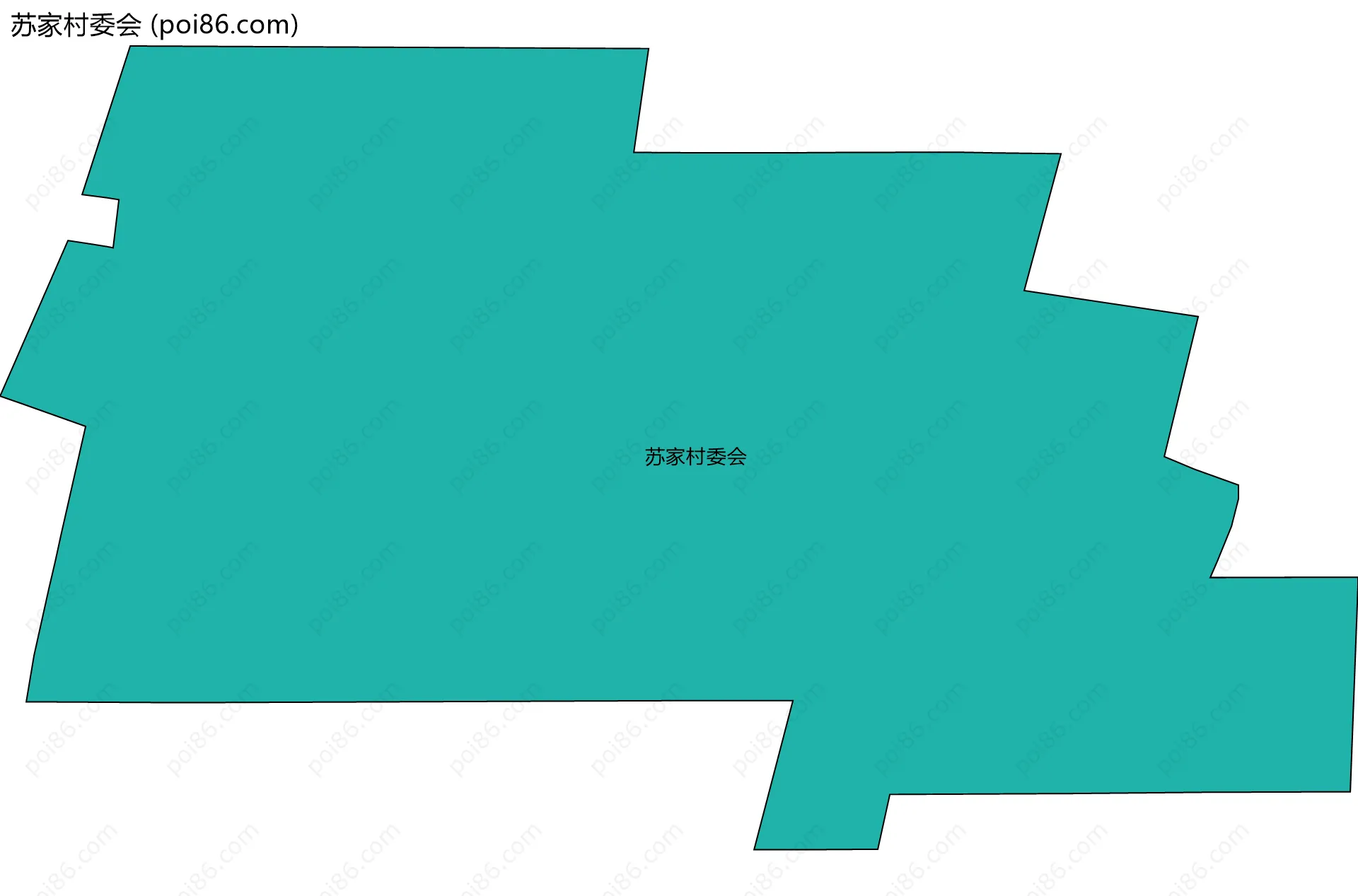 苏家村委会边界地图