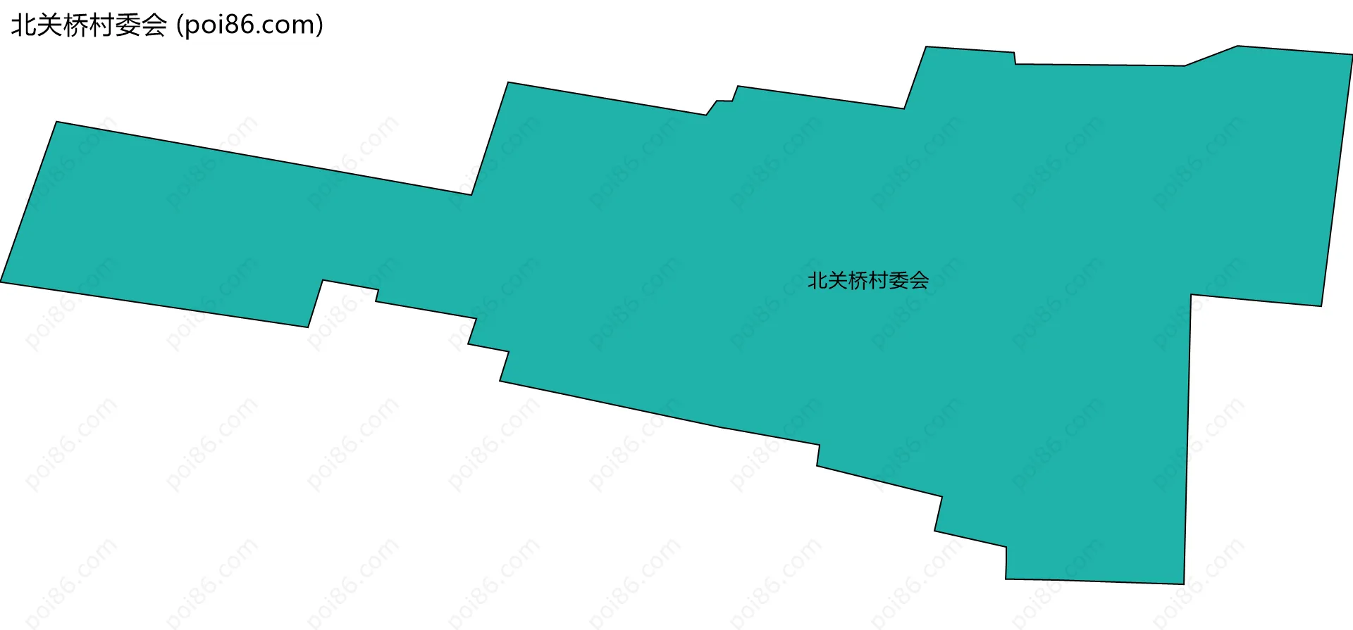 北关桥村委会边界地图