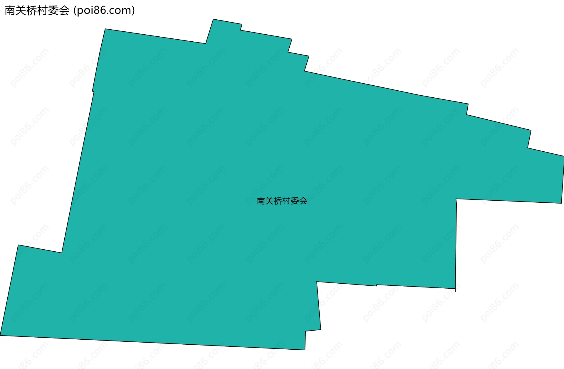 南关桥村委会边界地图