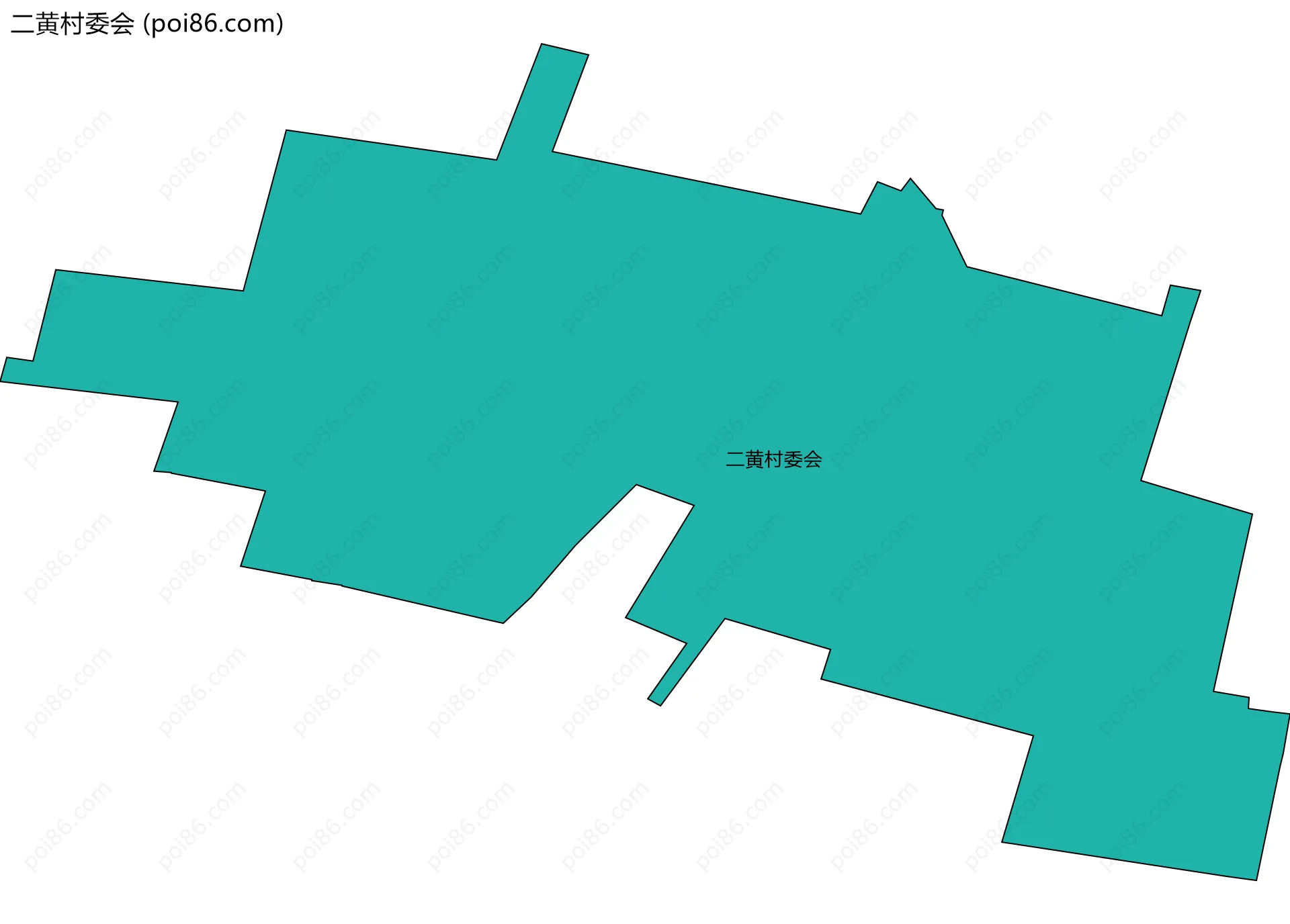 二黄村委会边界地图