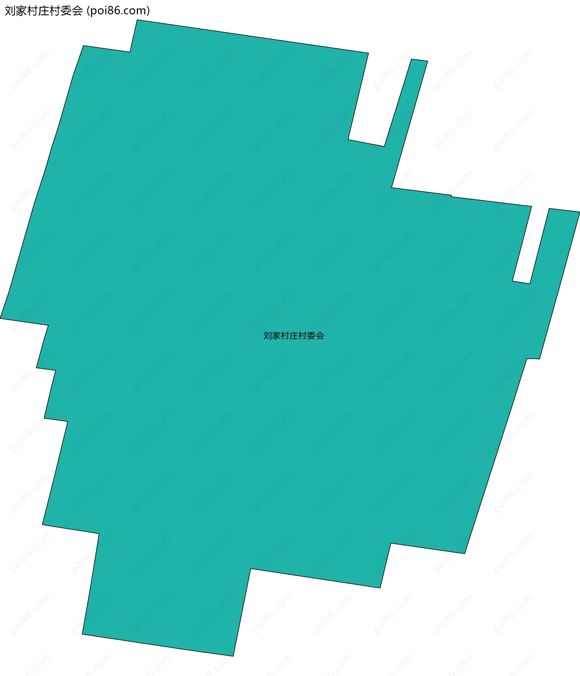 刘家村庄村委会边界地图
