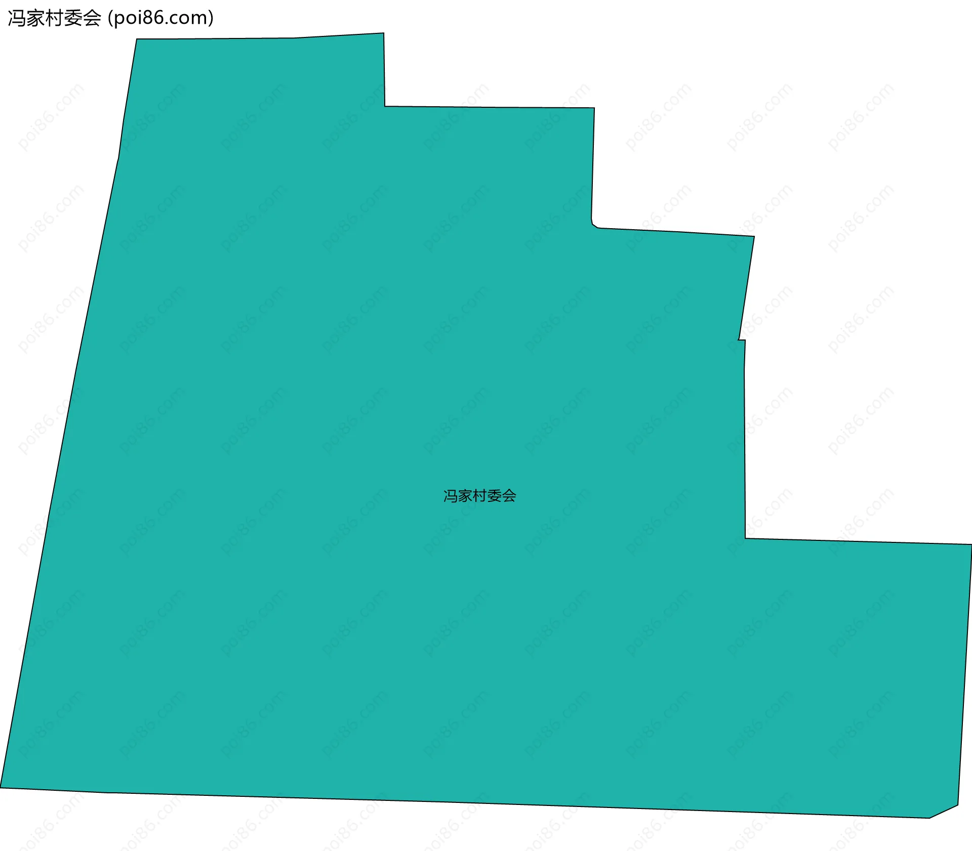 冯家村委会边界地图
