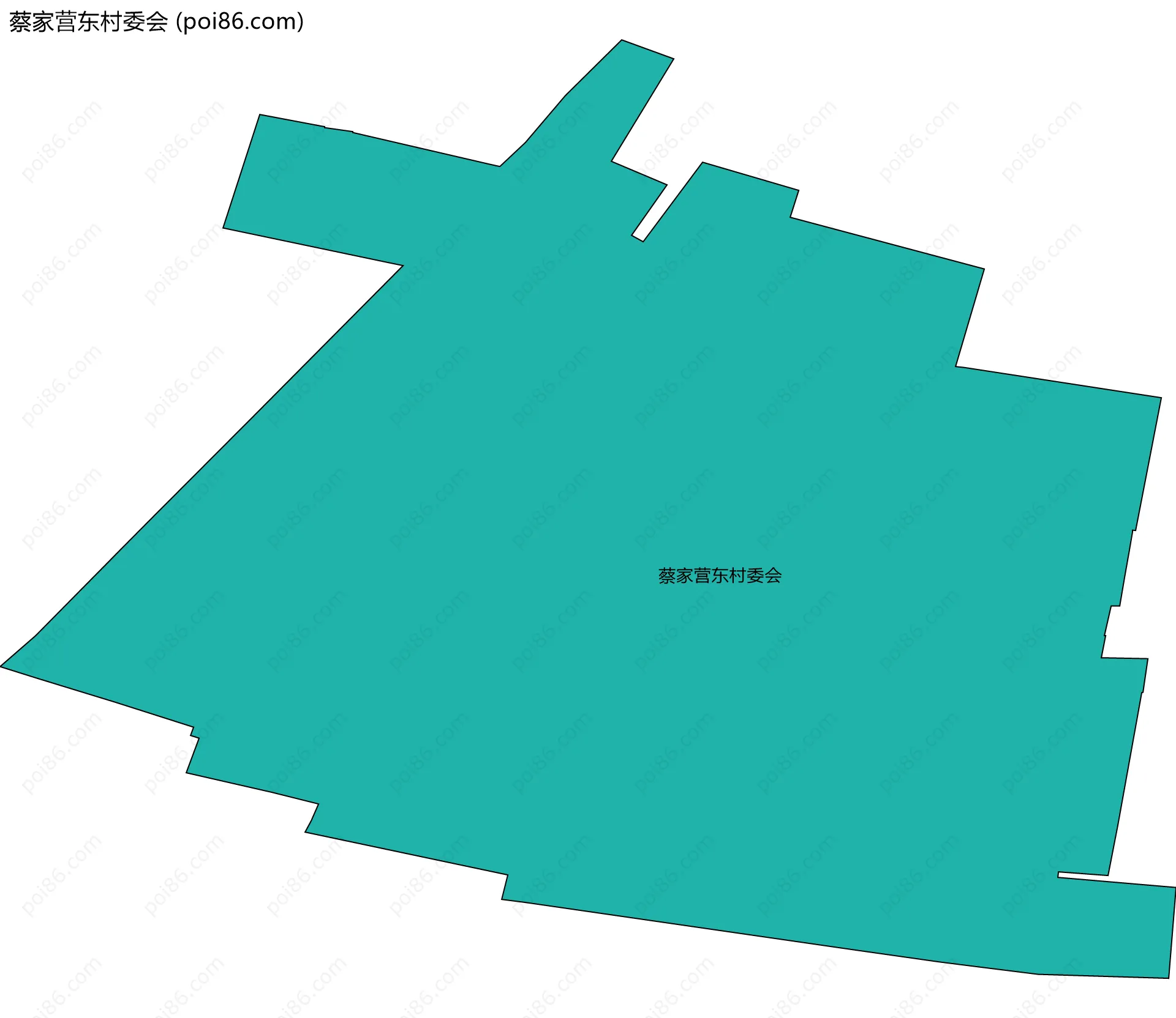 蔡家营东村委会边界地图