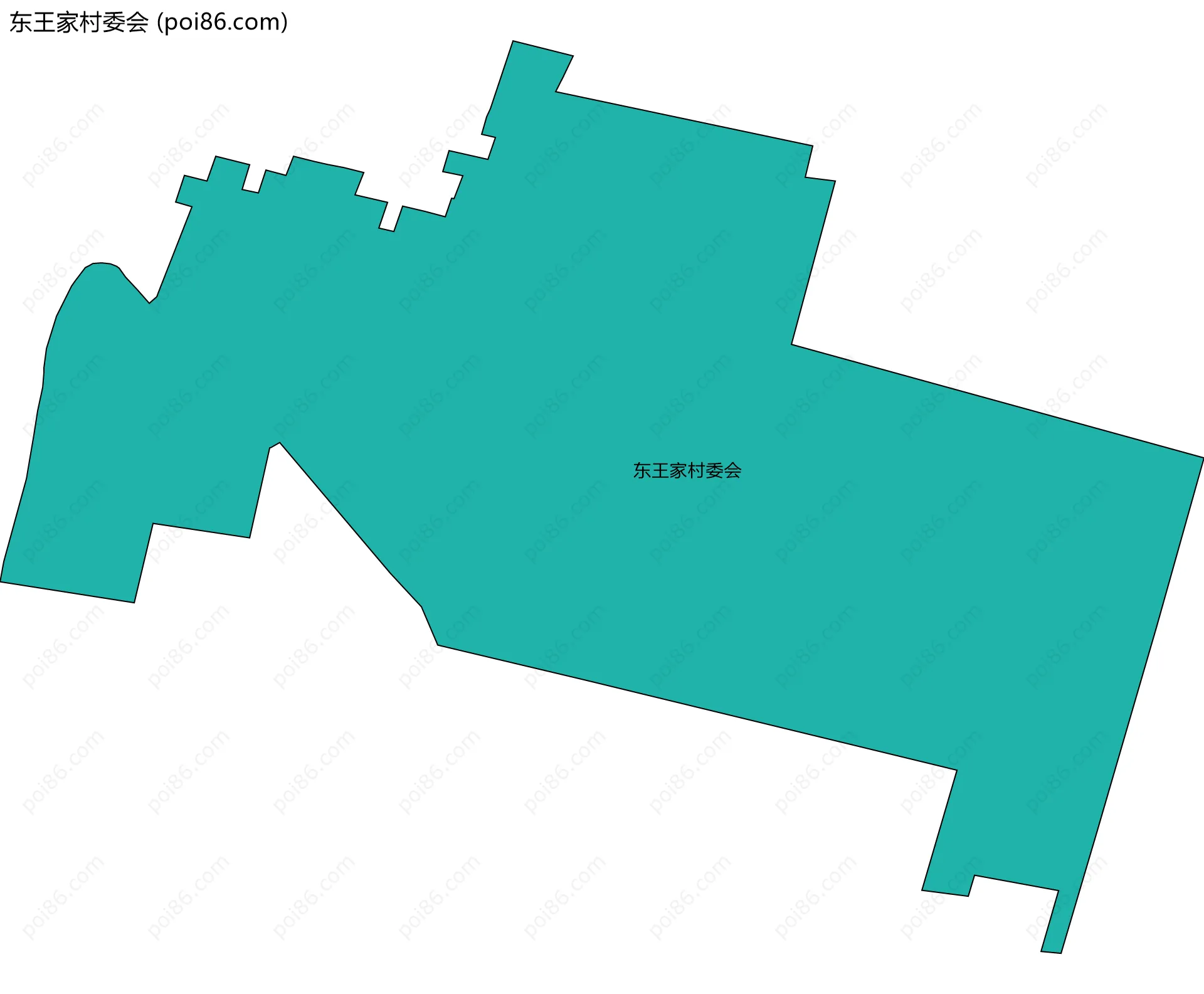 东王家村委会边界地图