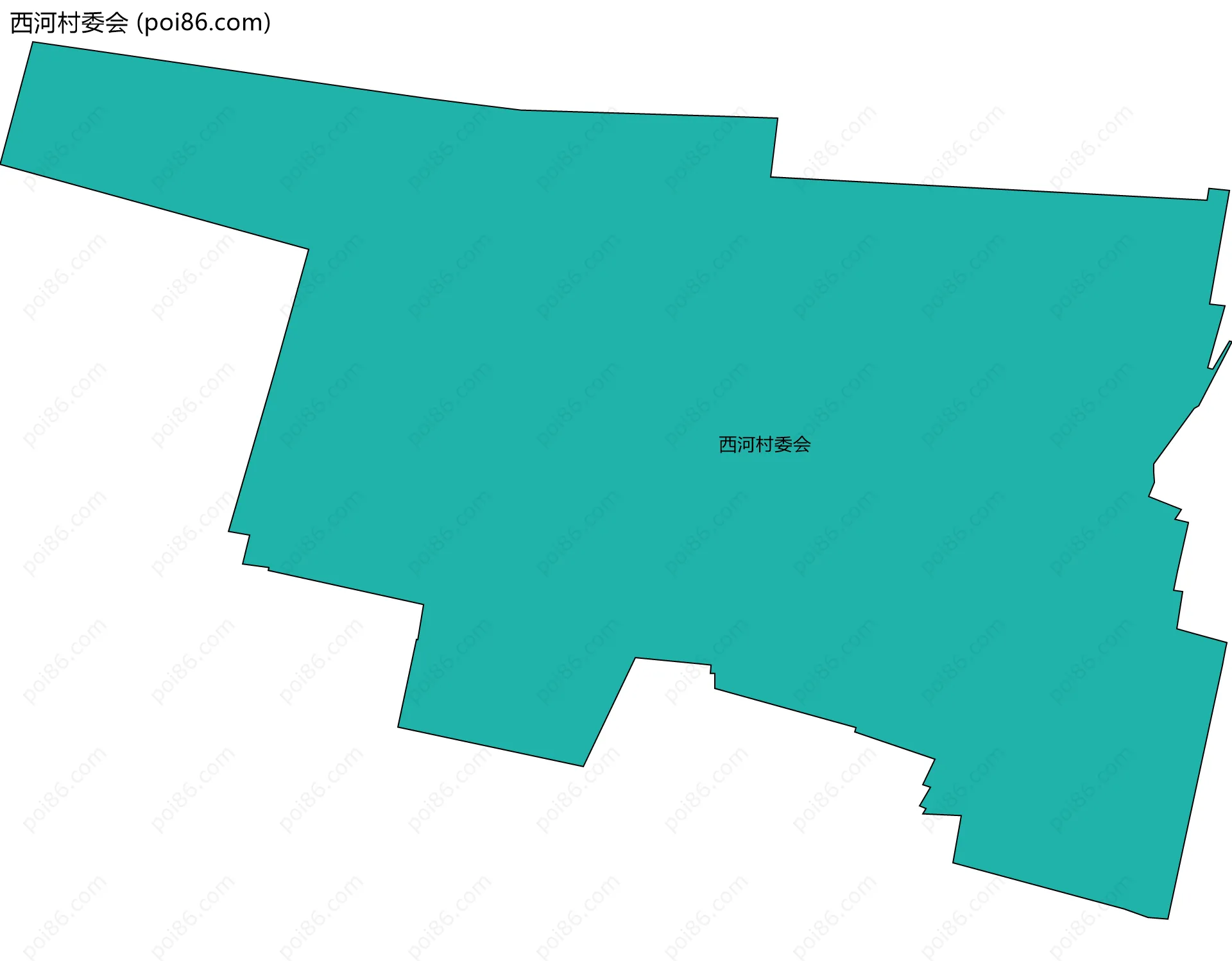 西河村委会边界地图