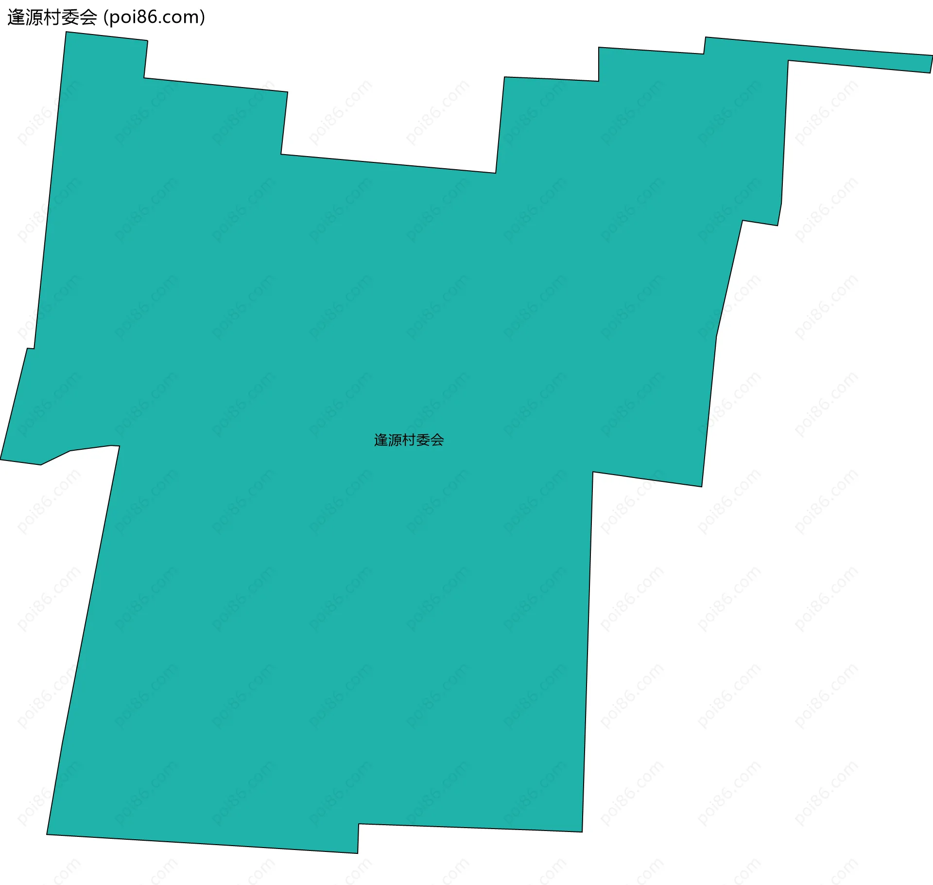 逢源村委会边界地图