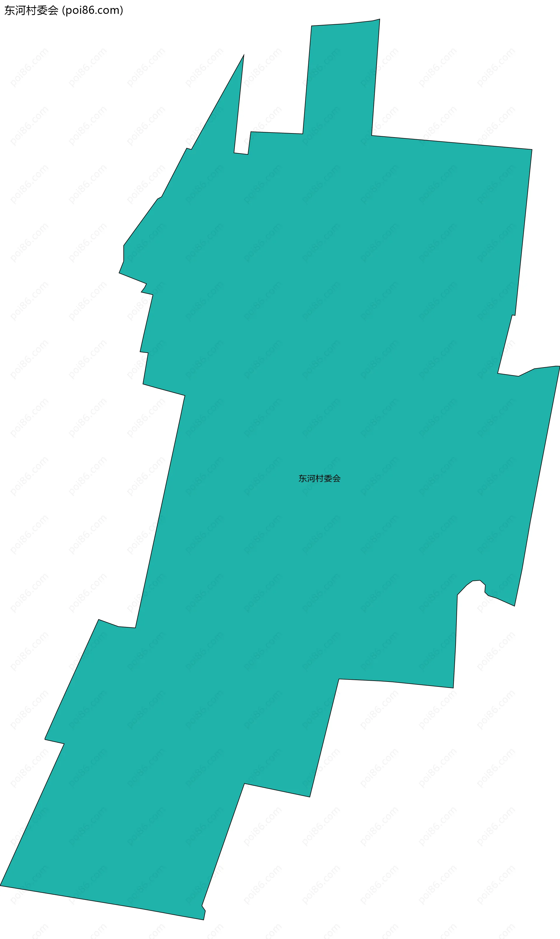 东河村委会边界地图