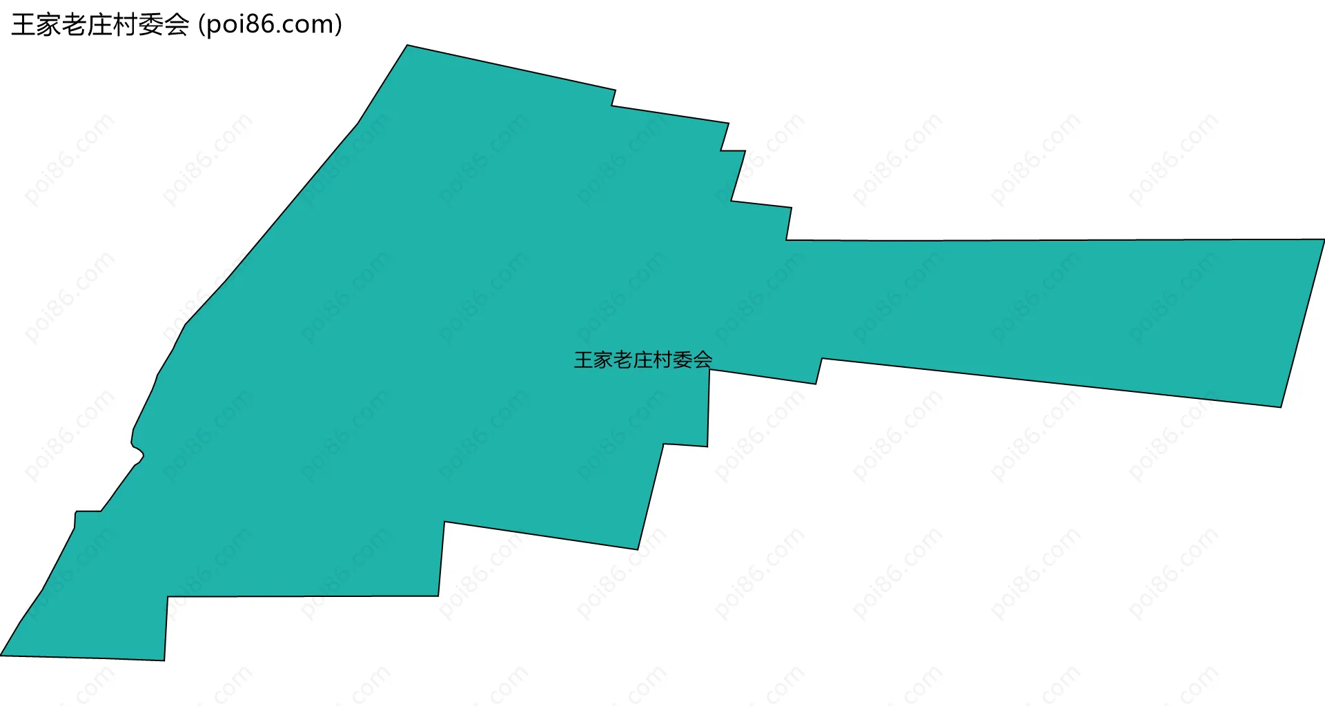 王家老庄村委会边界地图