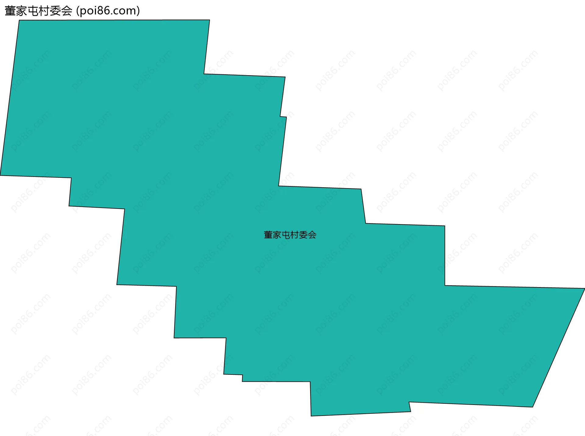 董家屯村委会边界地图
