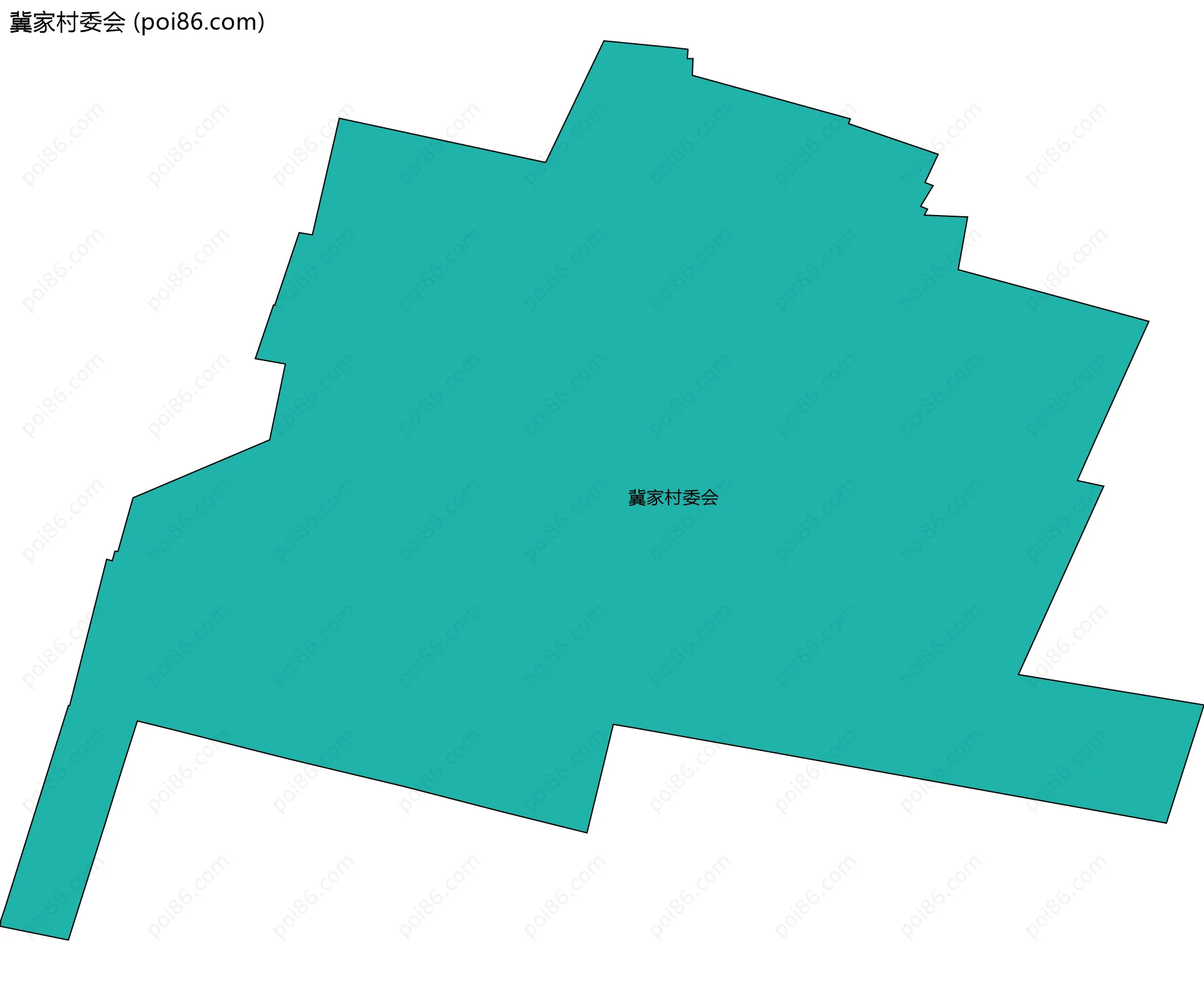 冀家村委会边界地图