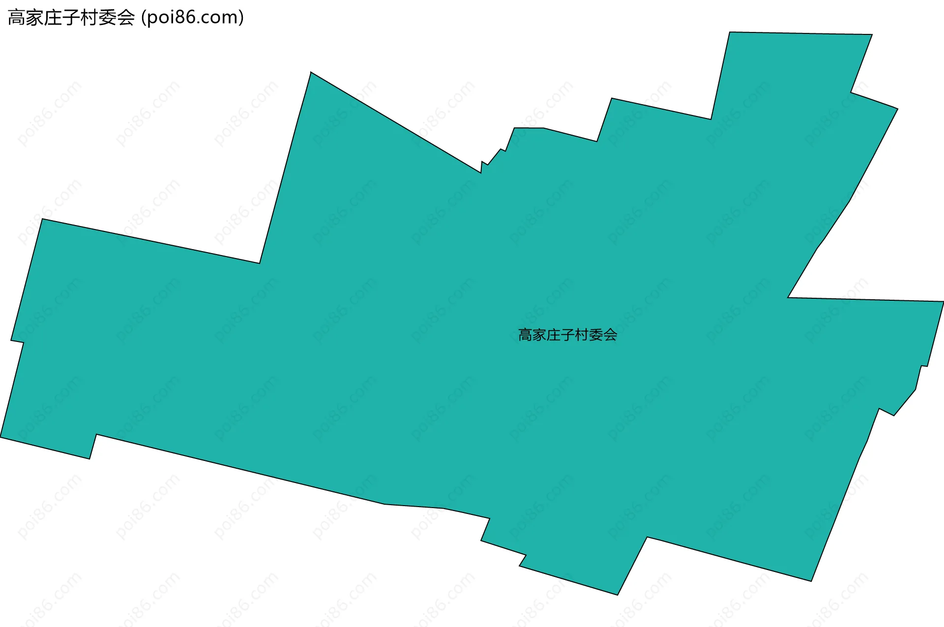 高家庄子村委会边界地图