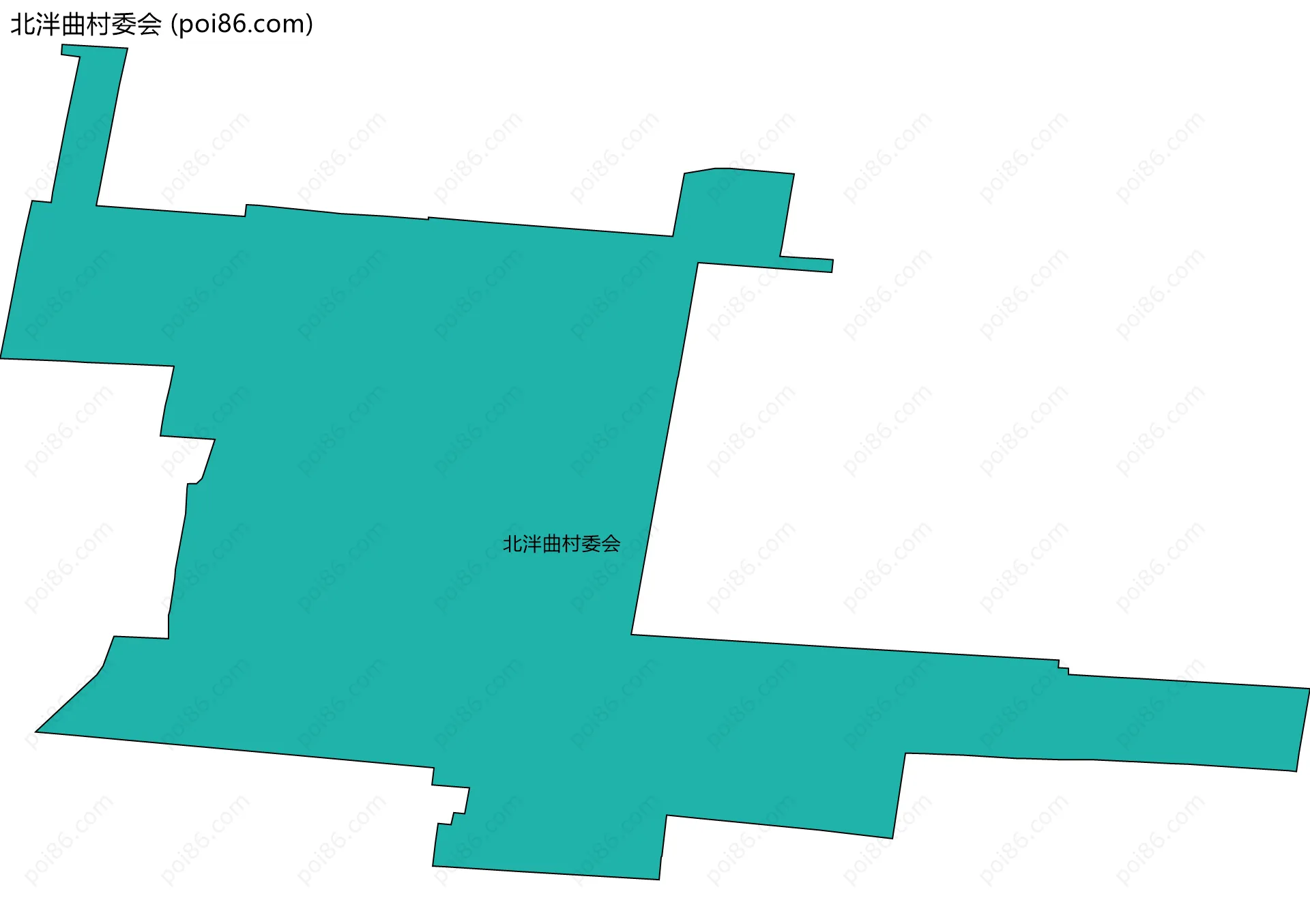 北泮曲村委会边界地图