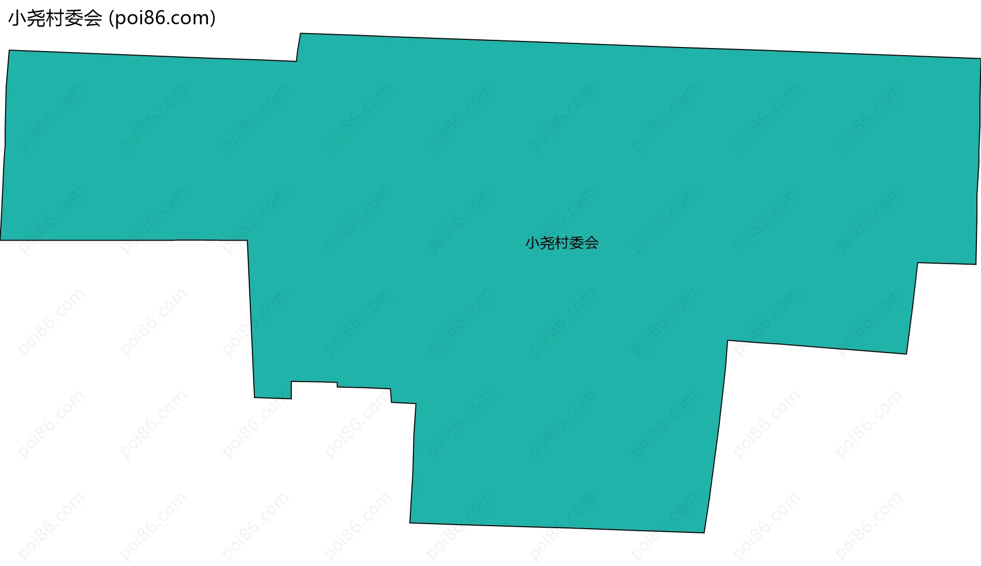 小尧村委会边界地图