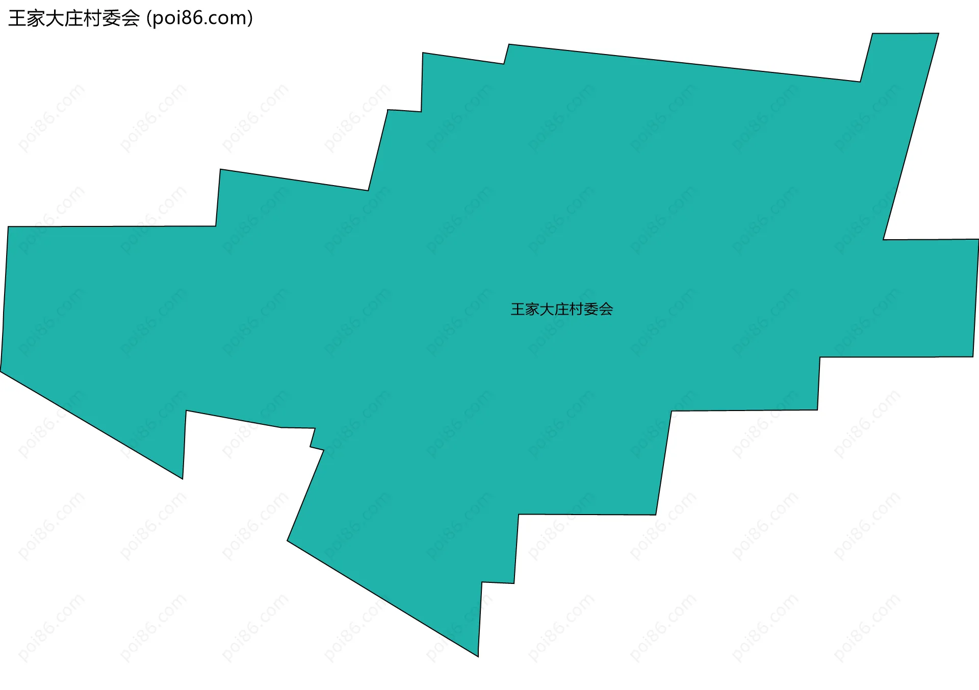 王家大庄村委会边界地图