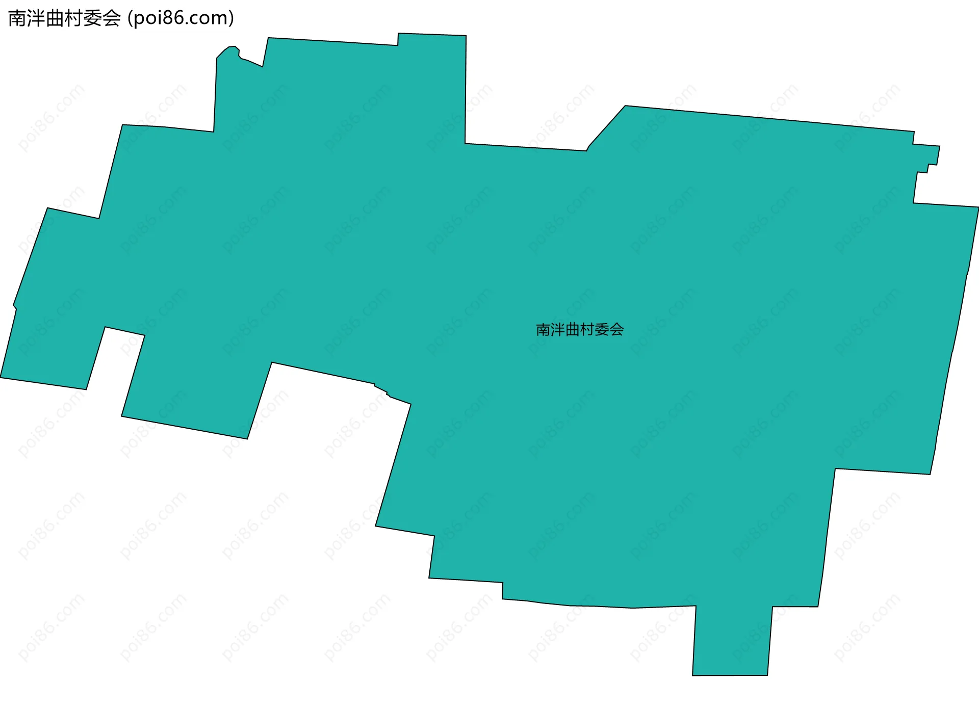 南泮曲村委会边界地图