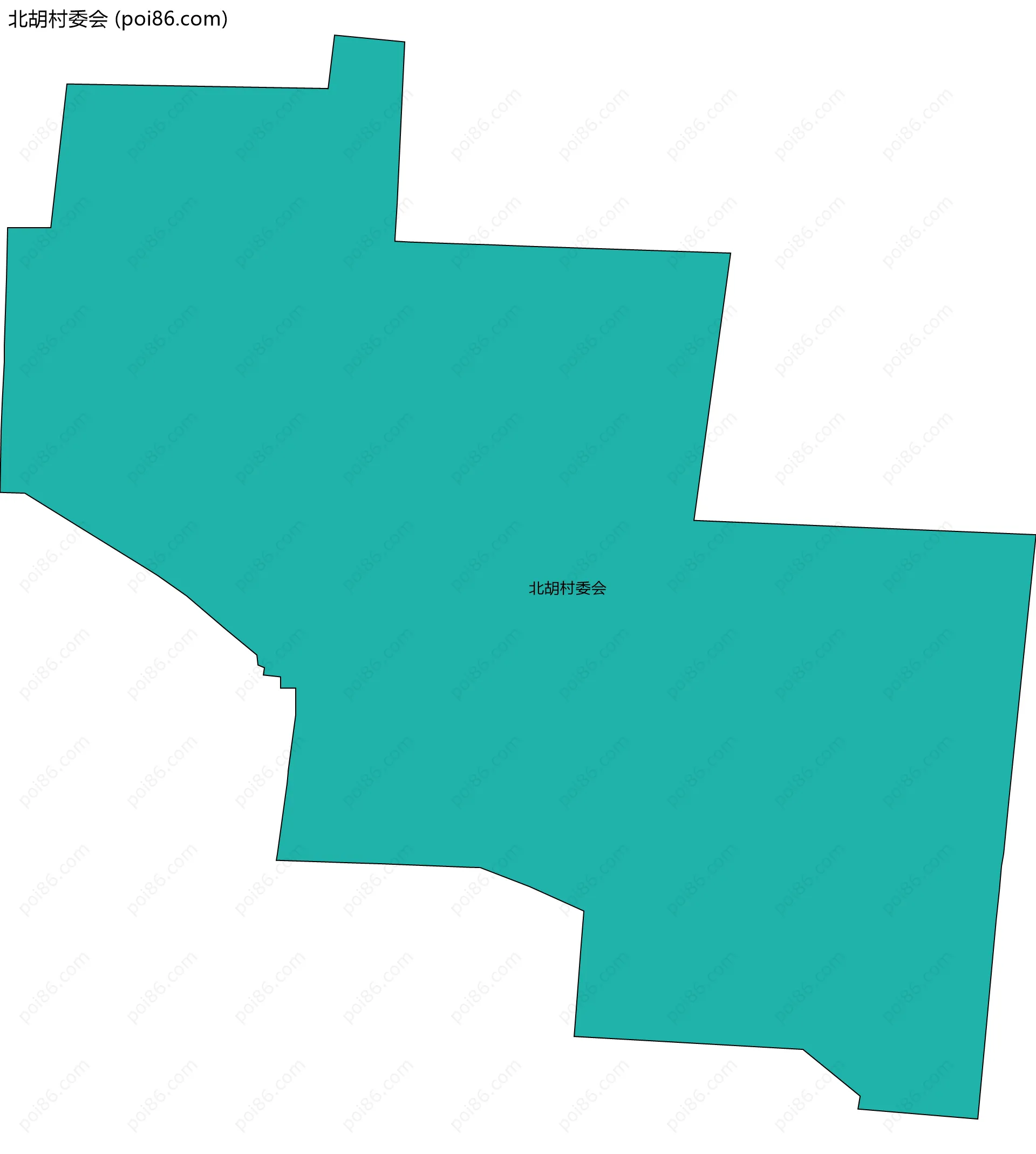 北胡村委会边界地图