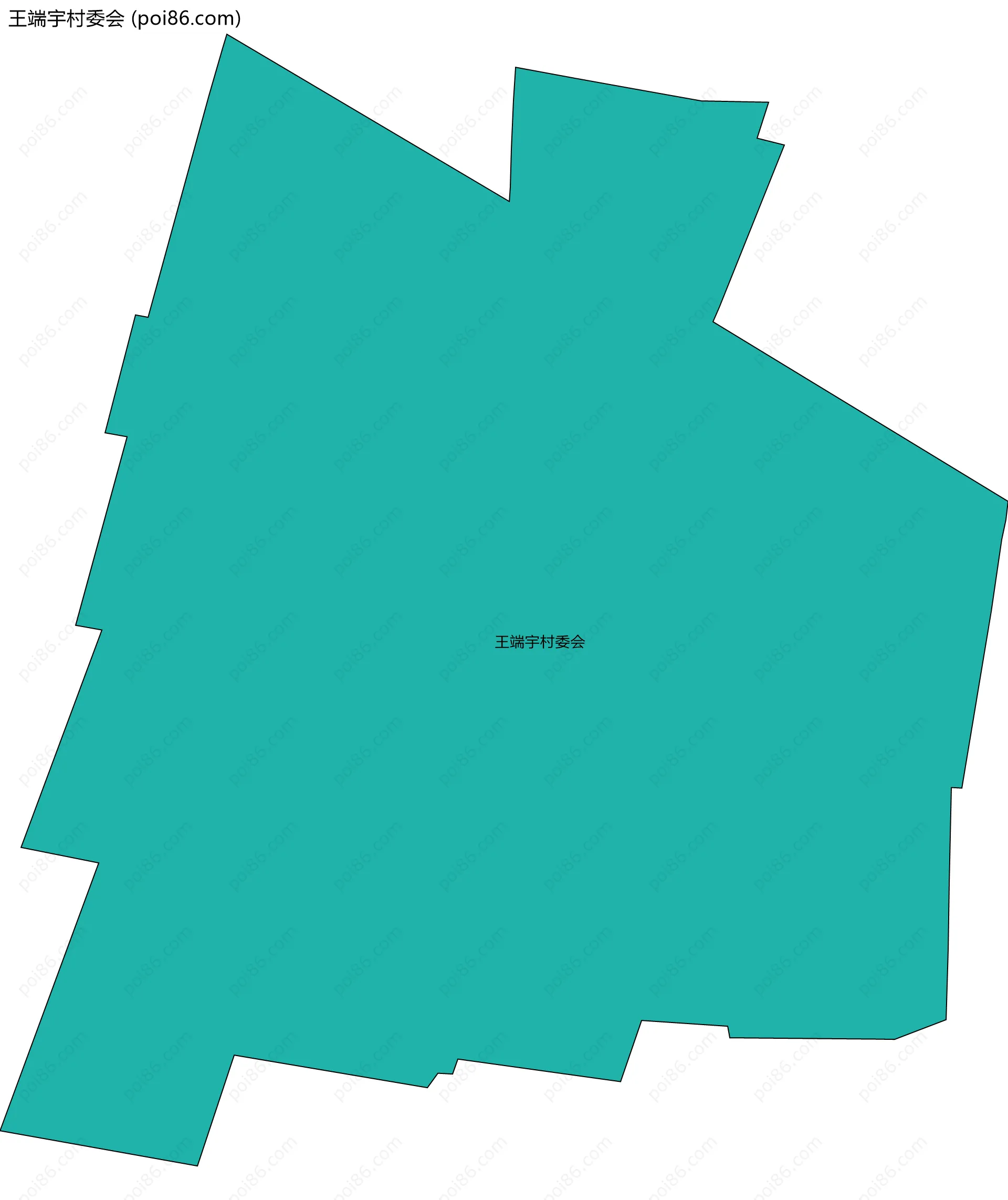 王端宇村委会边界地图