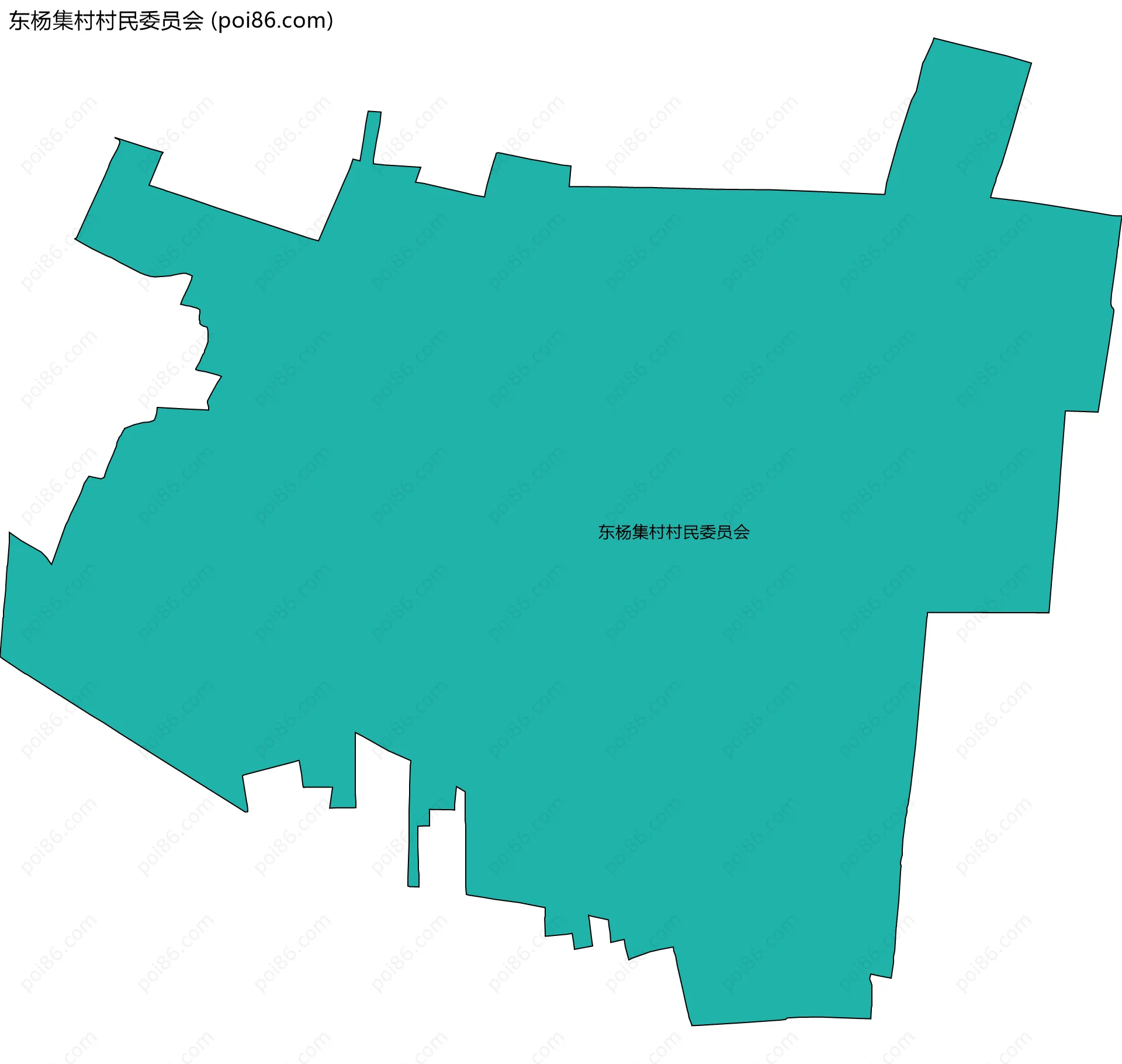 东杨集村村民委员会边界地图