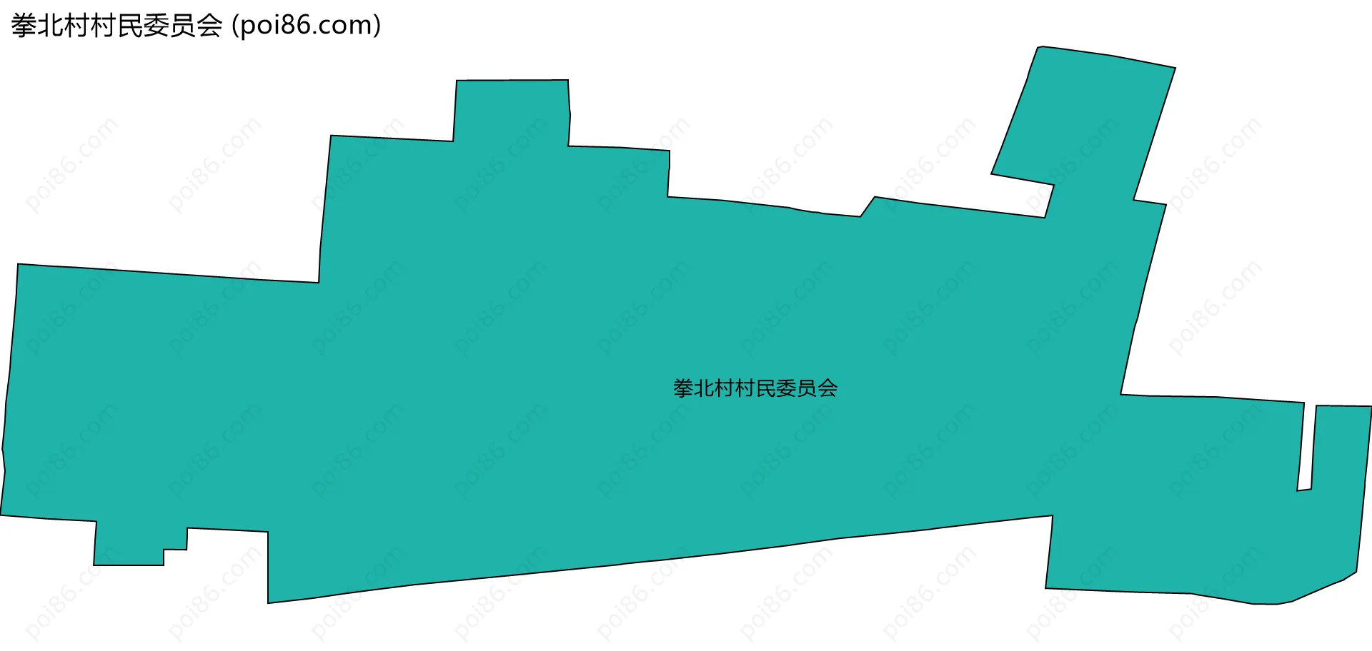 拳北村村民委员会边界地图