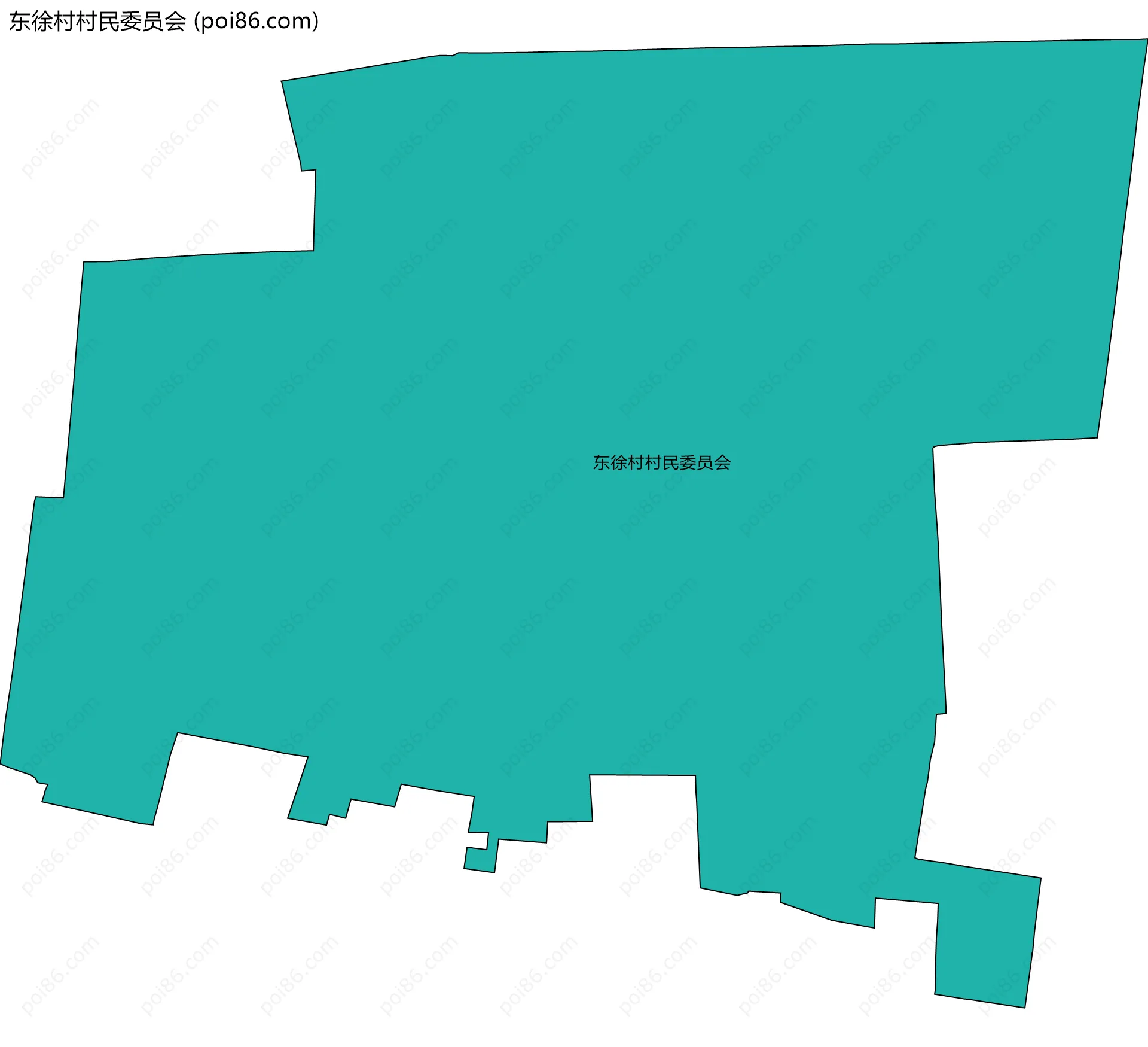 东徐村村民委员会边界地图