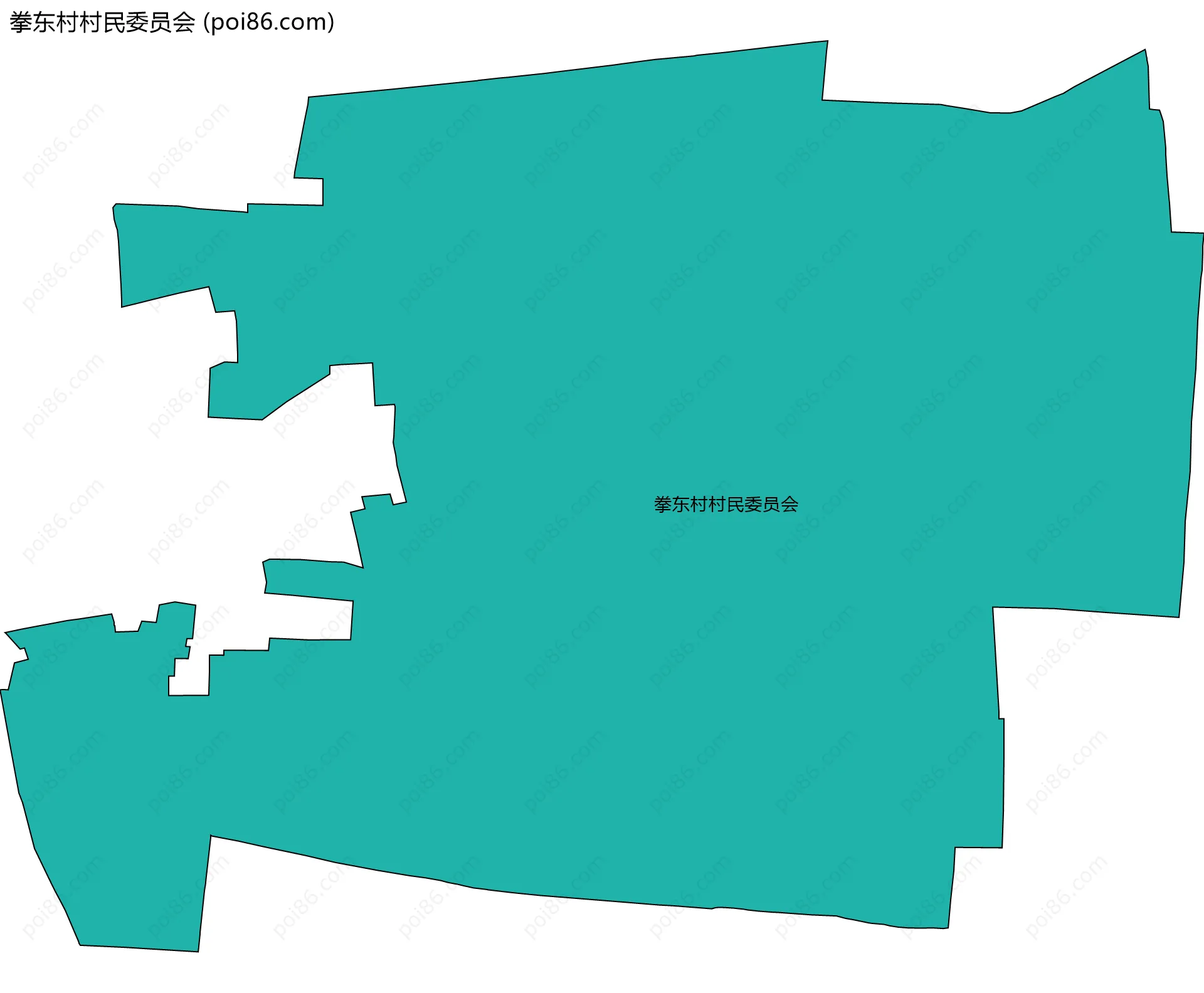 拳东村村民委员会边界地图