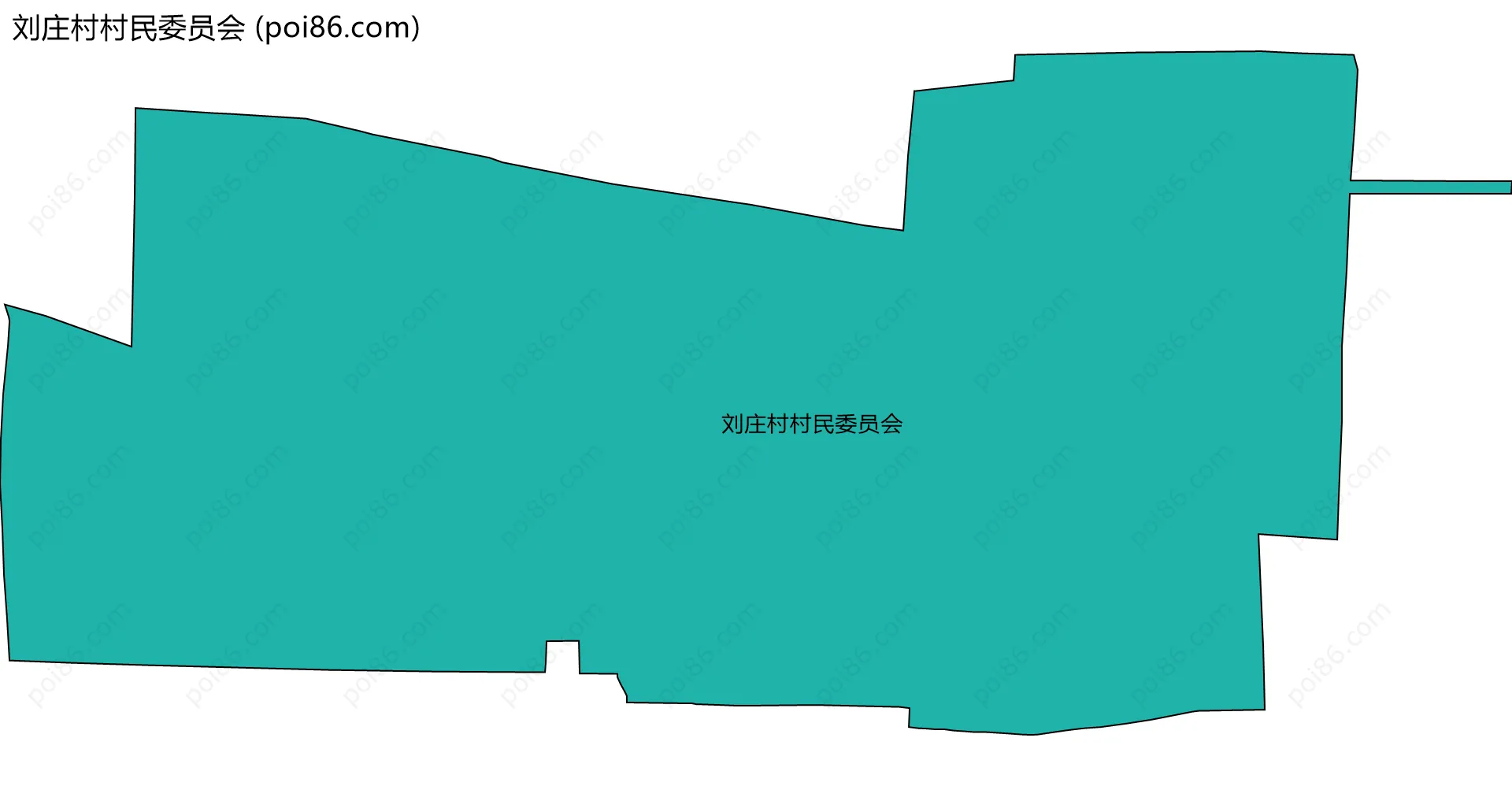 刘庄村村民委员会边界地图