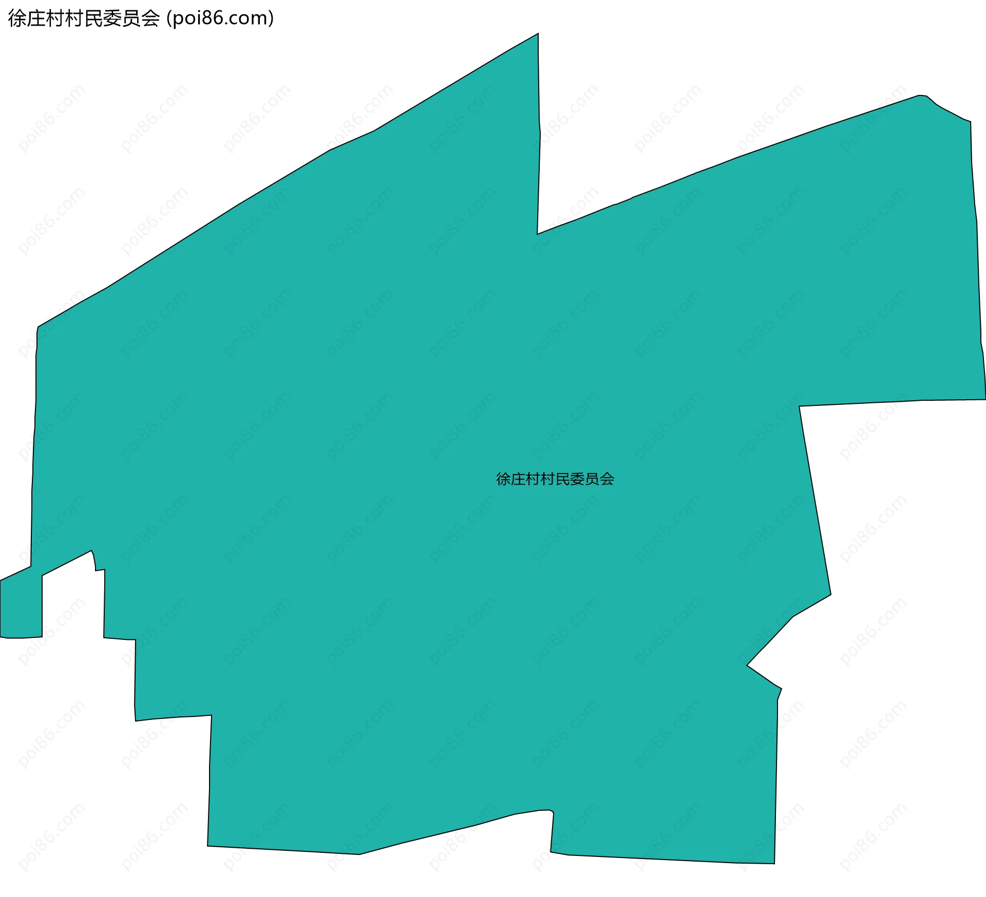 徐庄村村民委员会边界地图