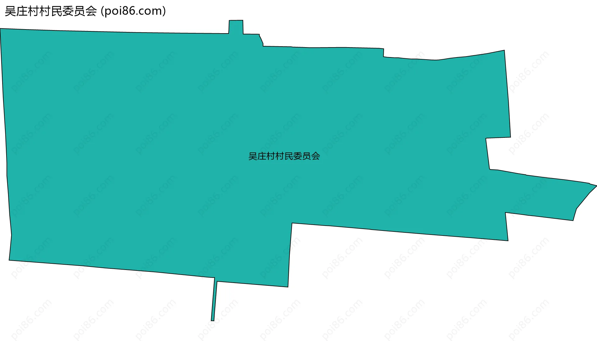 吴庄村村民委员会边界地图