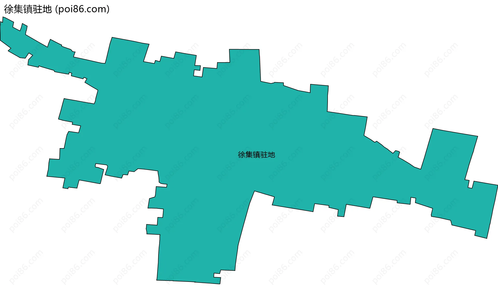 徐集镇驻地边界地图