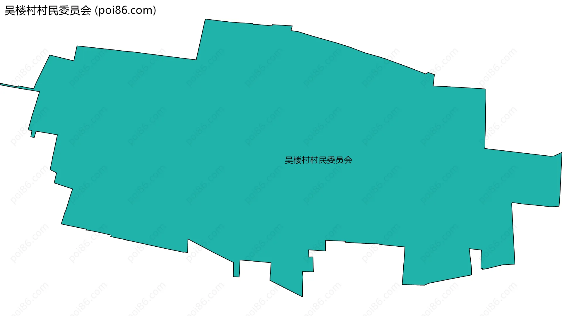 吴楼村村民委员会边界地图