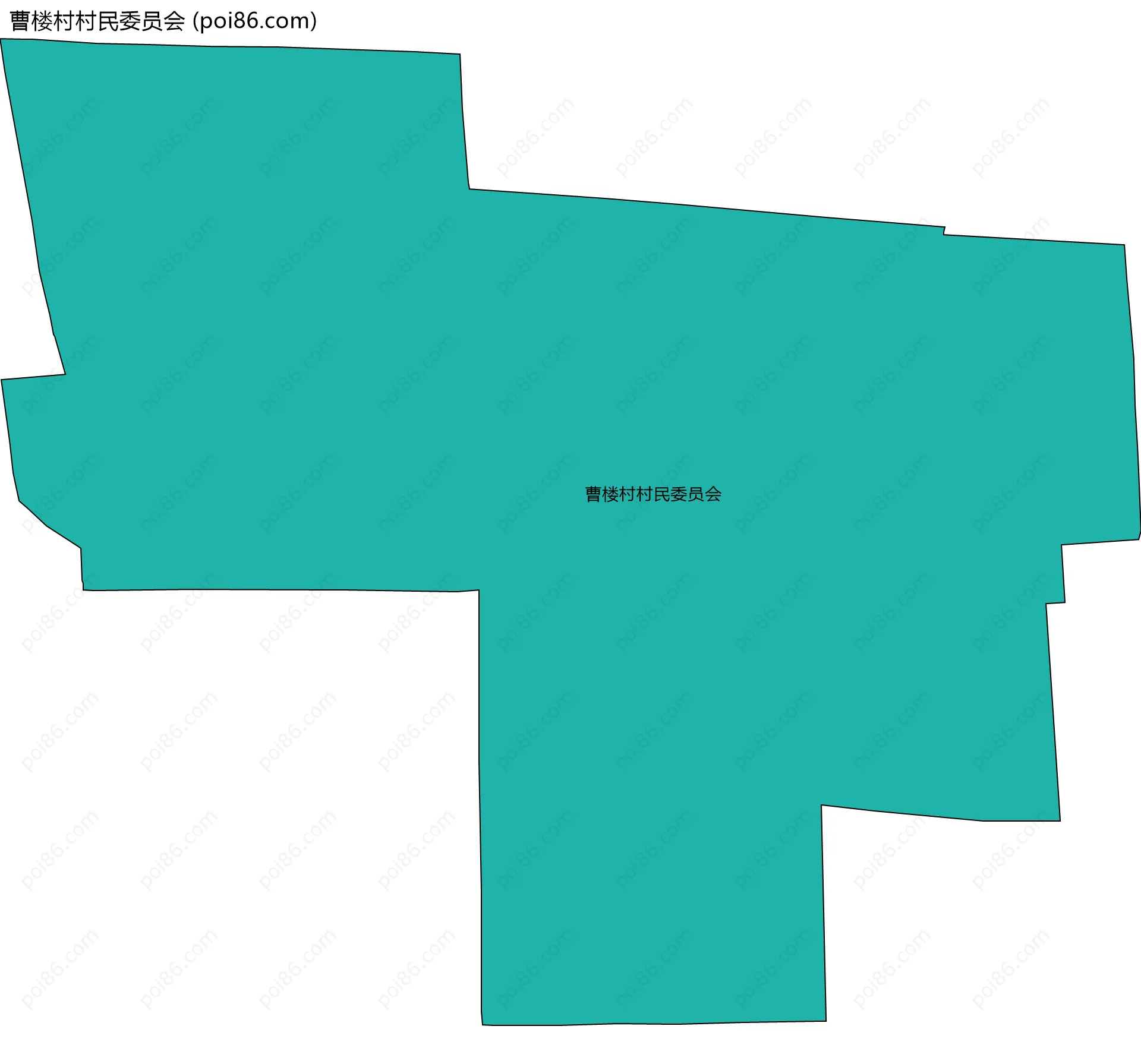 曹楼村村民委员会边界地图