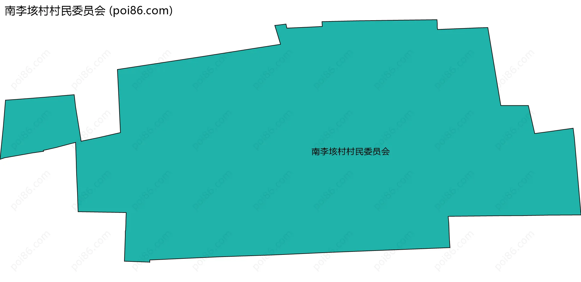 南李垓村村民委员会边界地图