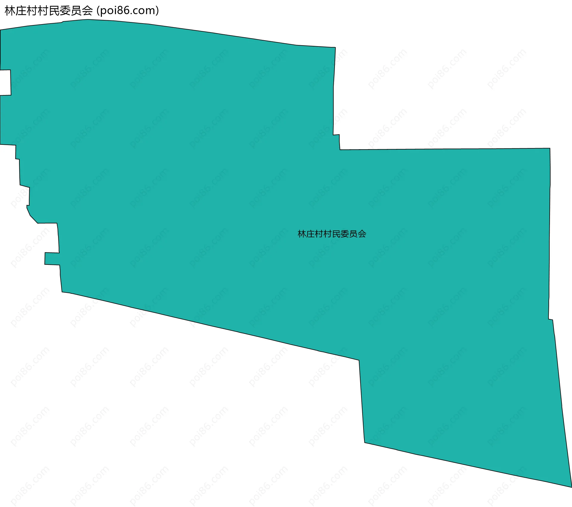 林庄村村民委员会边界地图