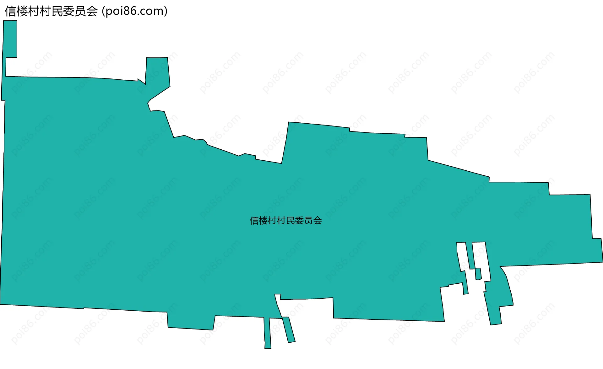 信楼村村民委员会边界地图