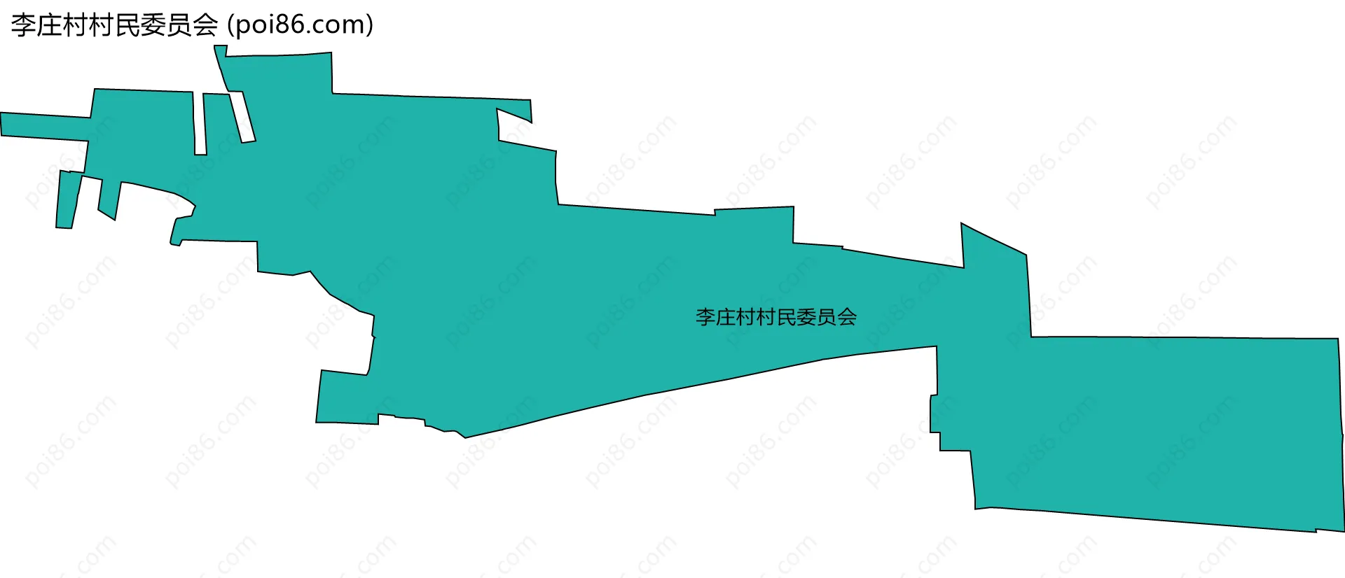 李庄村村民委员会边界地图