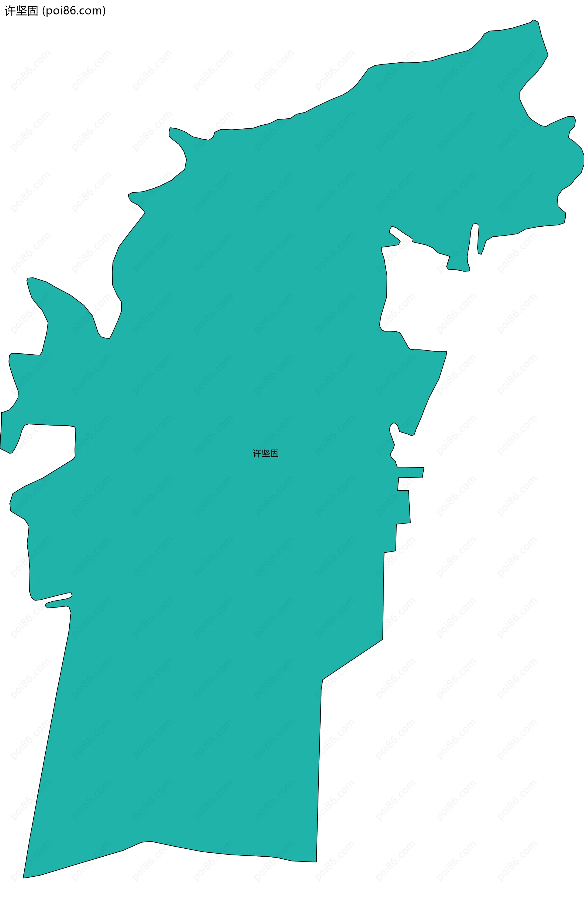 许坚固边界地图