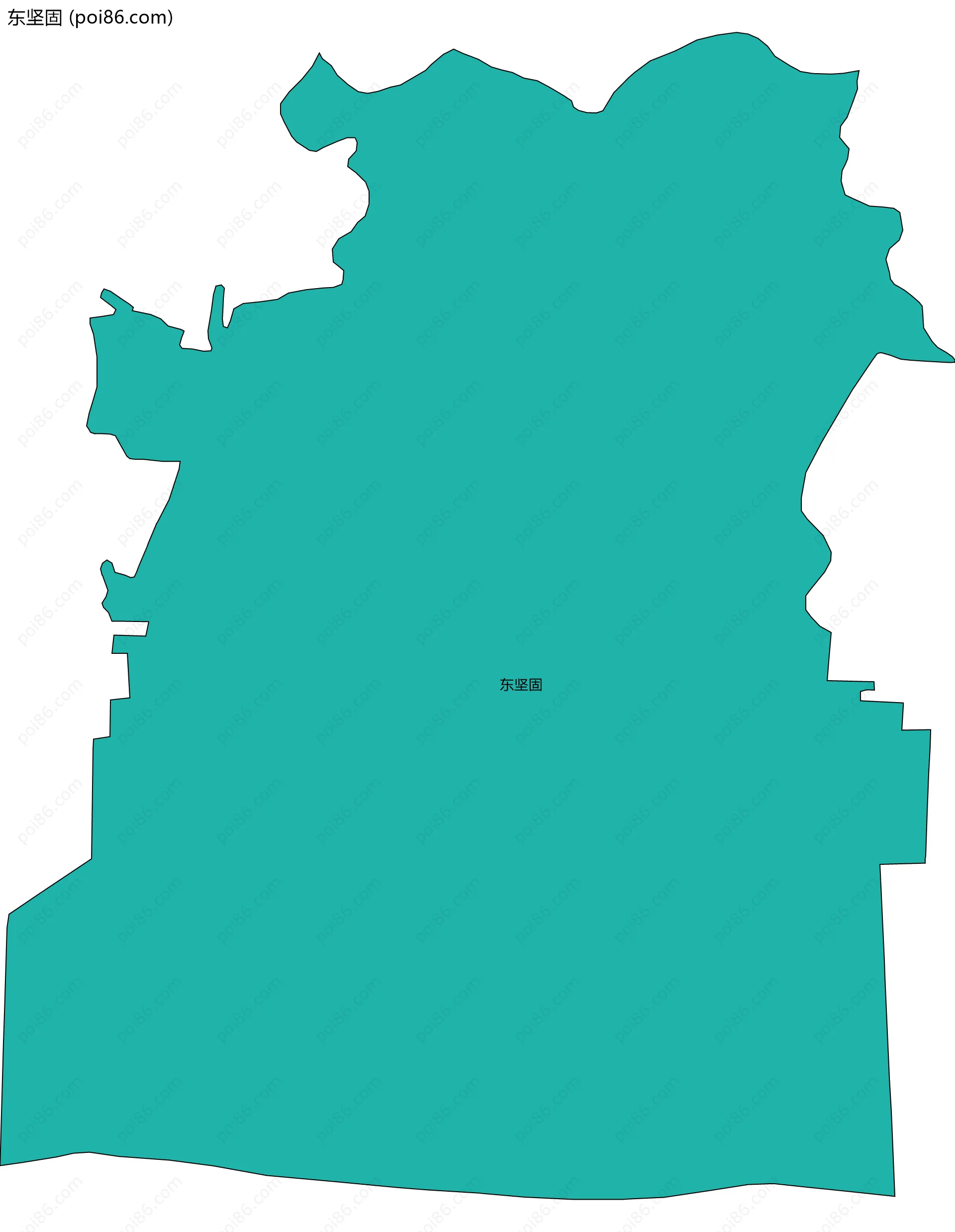 东坚固边界地图