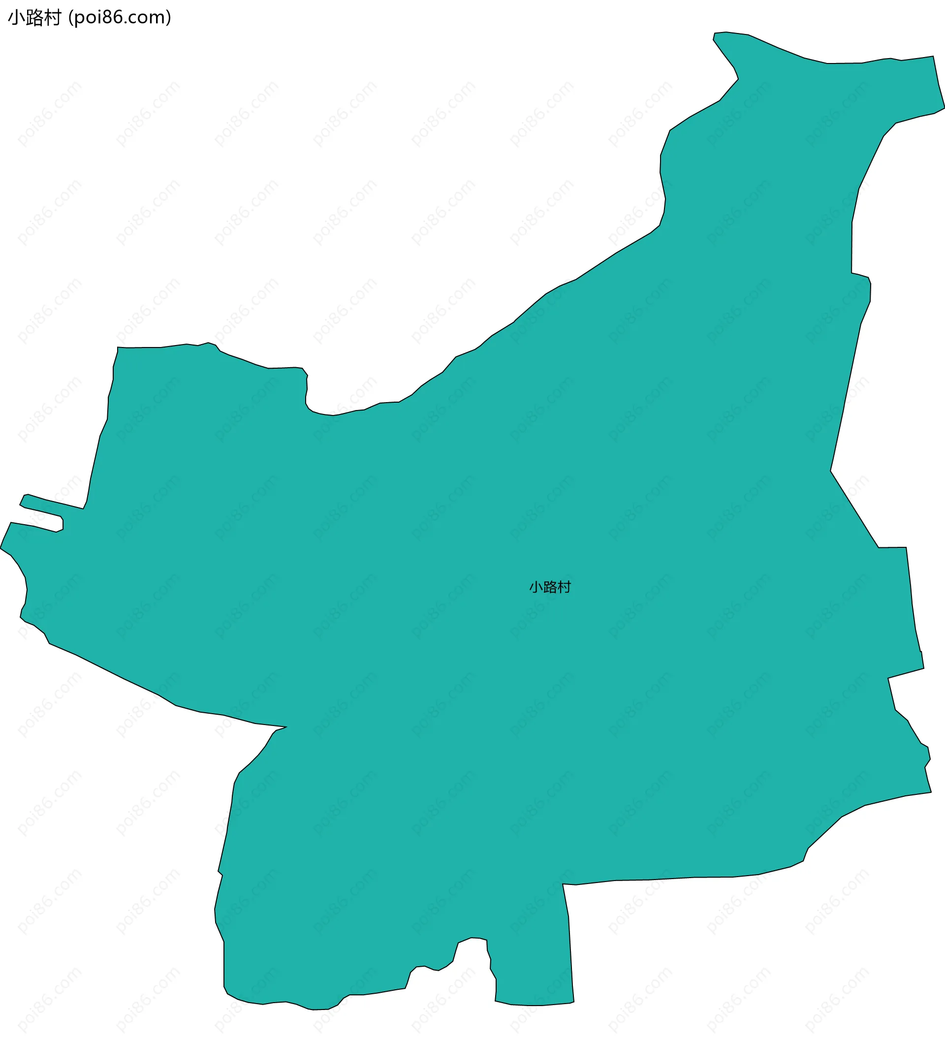 小路村边界地图