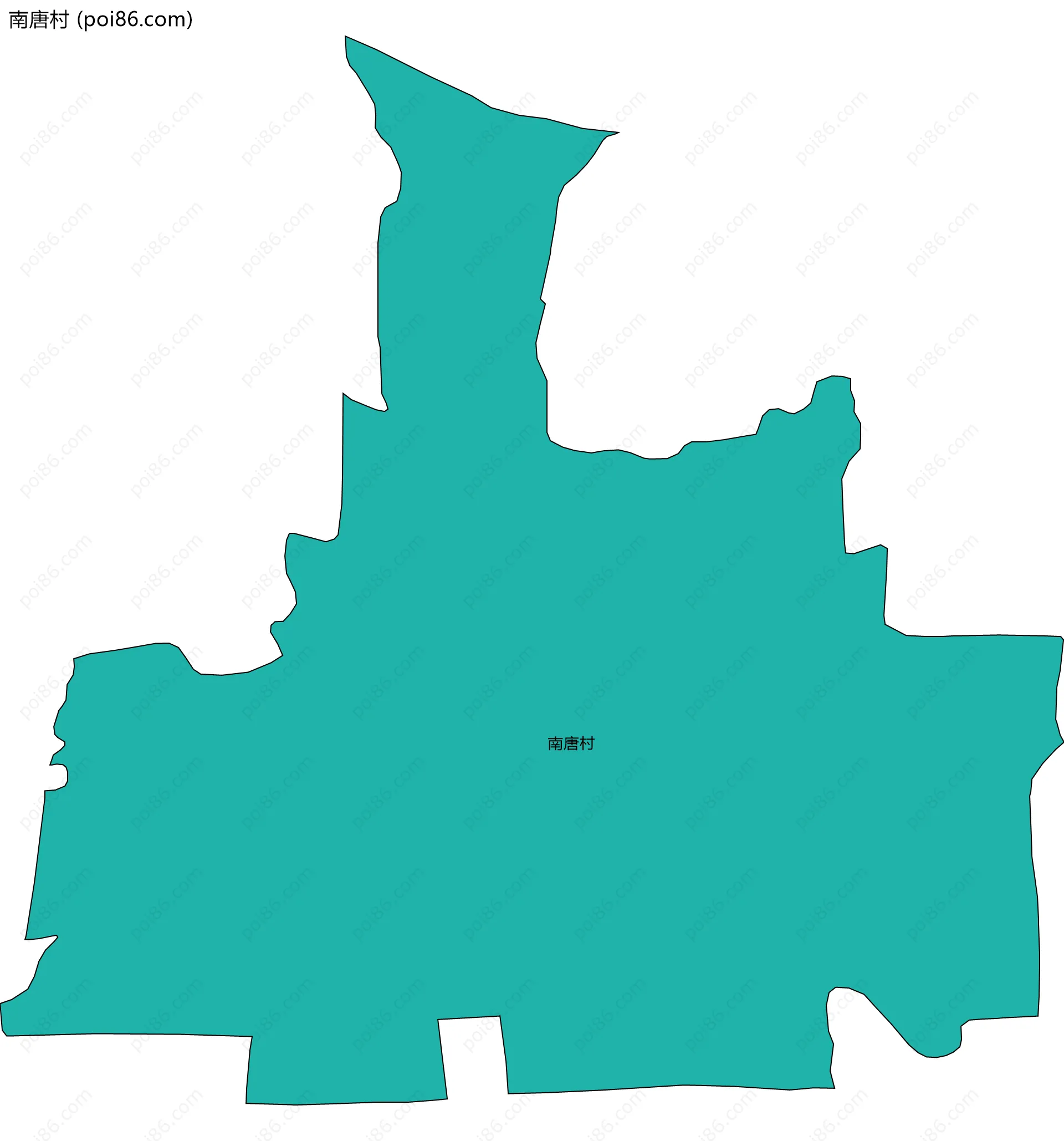 南唐村边界地图