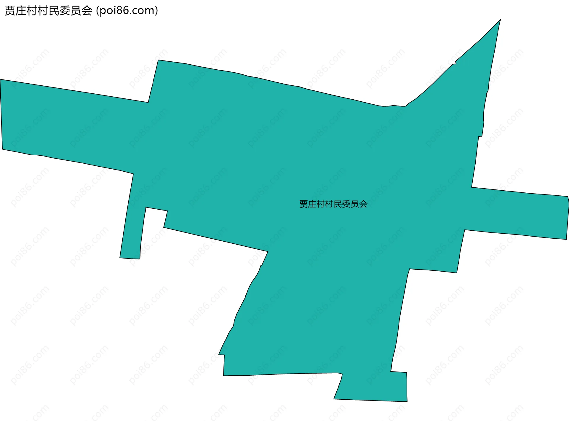 贾庄村村民委员会边界地图