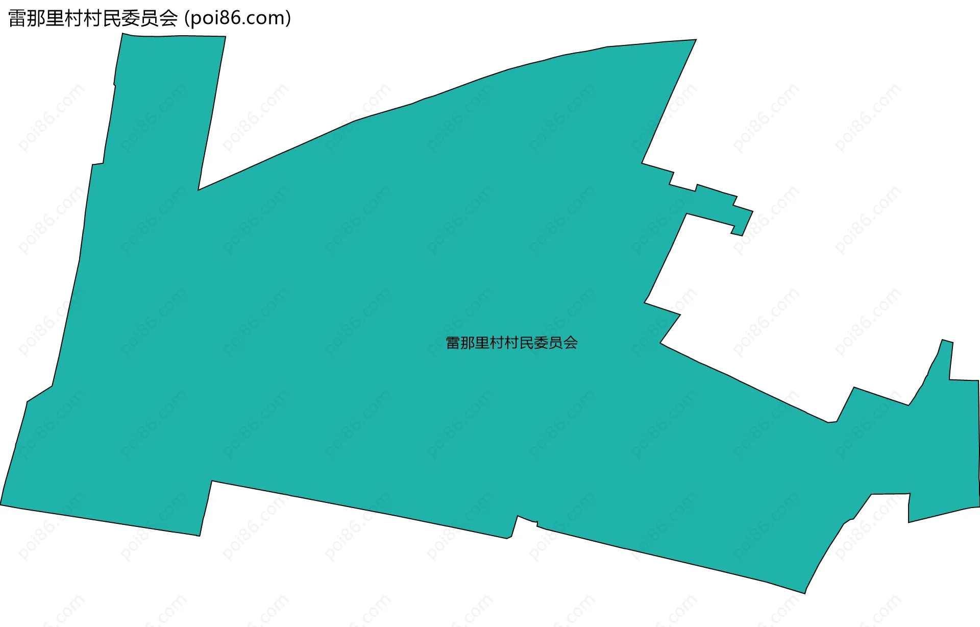 雷那里村村民委员会边界地图