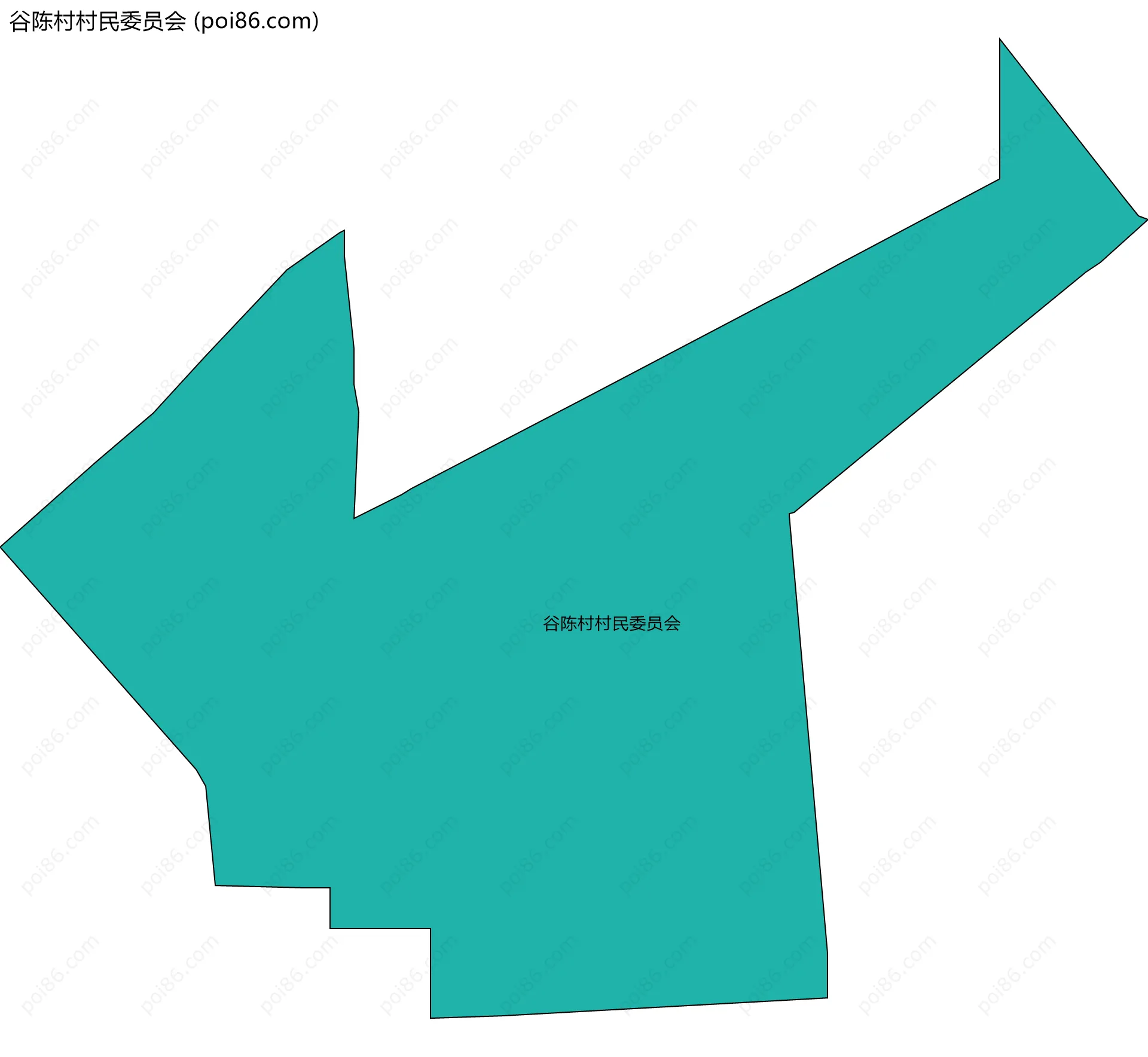 谷陈村村民委员会边界地图