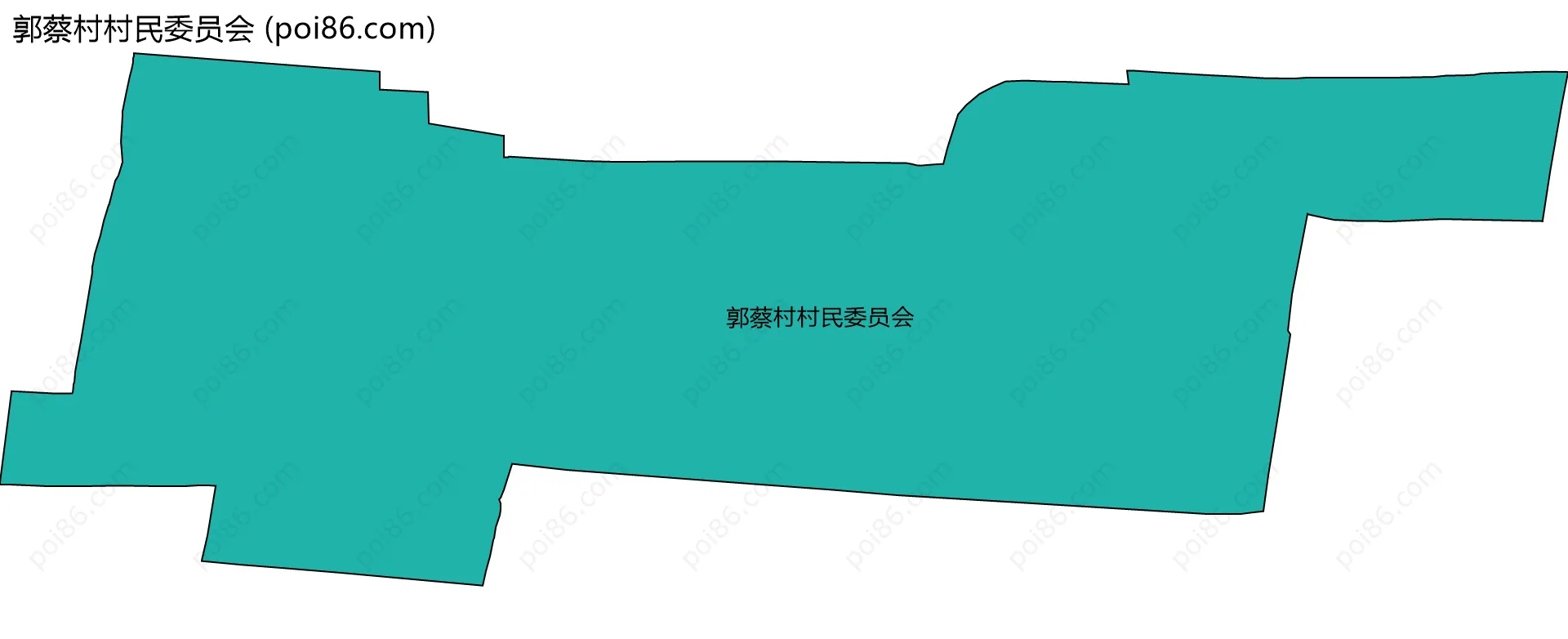 郭蔡村村民委员会边界地图