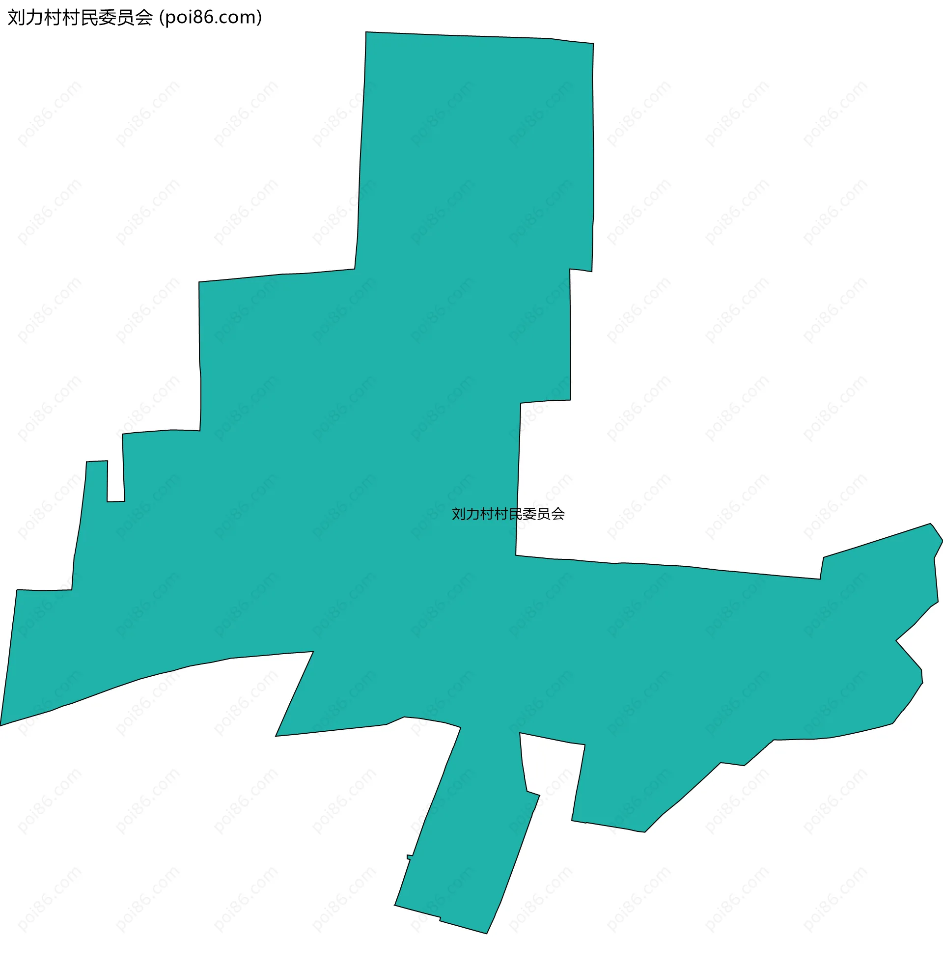 刘力村村民委员会边界地图