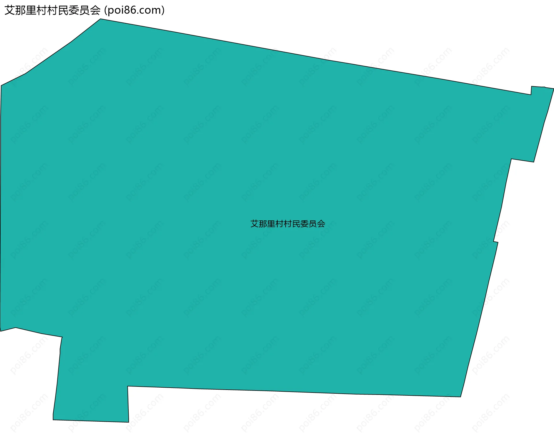 艾那里村村民委员会边界地图