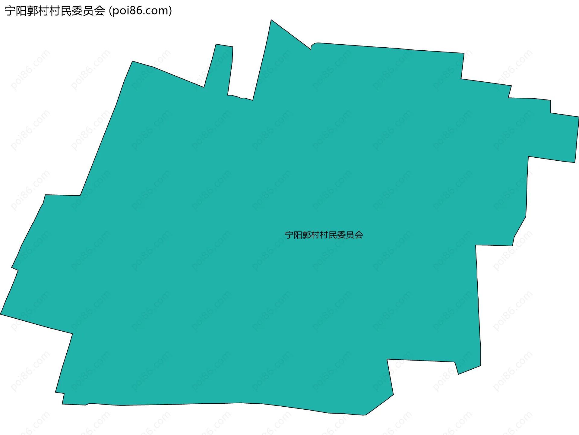 宁阳郭村村民委员会边界地图